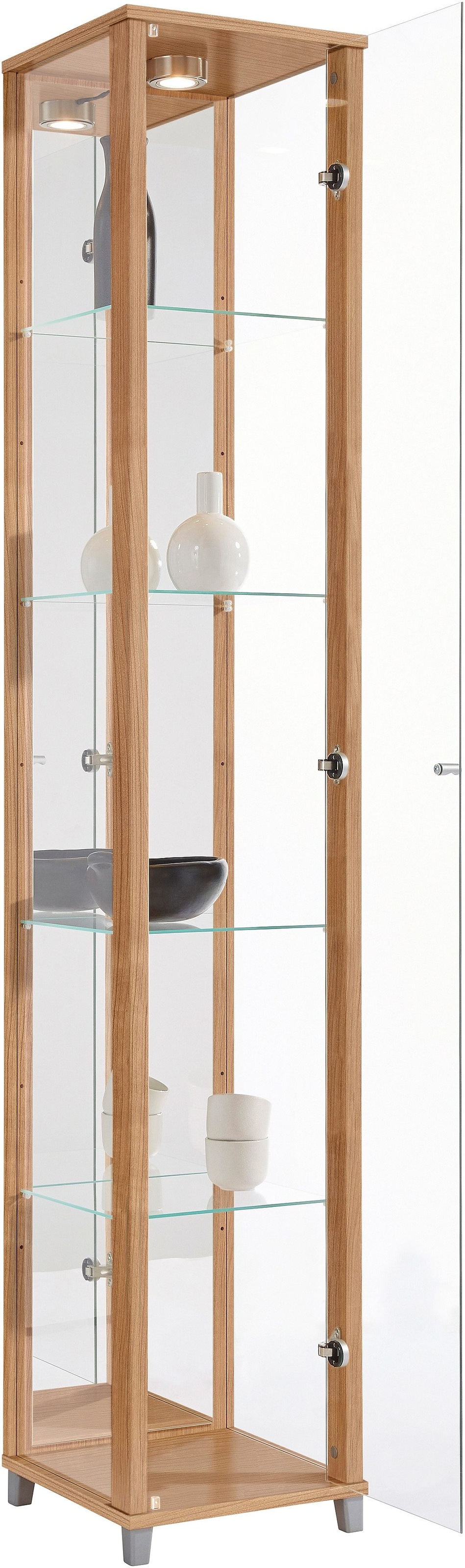 fif möbel Vitrine »OPTIMA«, Standvitrine/Glasvitrine 1x Glastür,perfekt für Sammler,Sammlervitrine