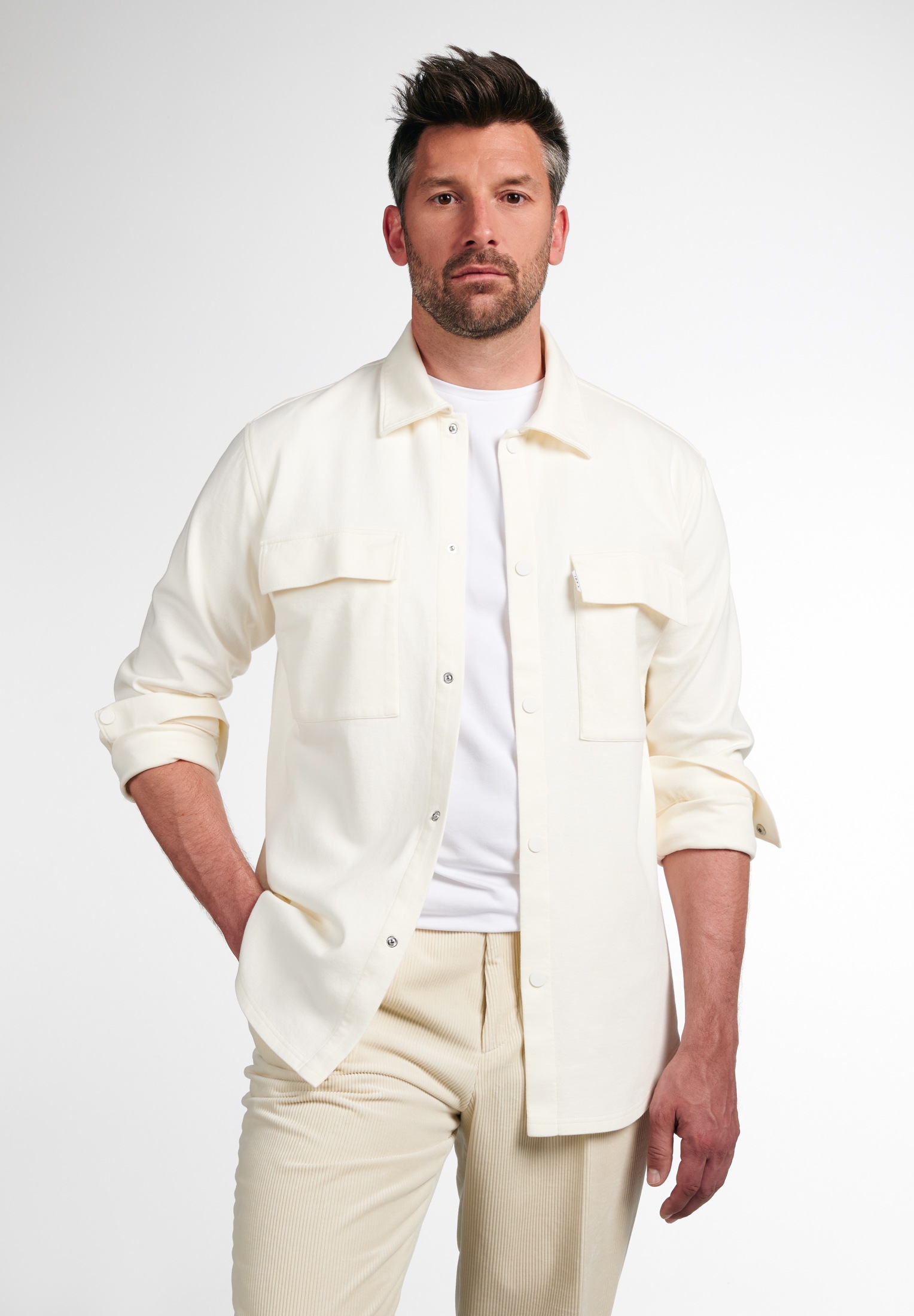 Eterna Langarmhemd »MODERN FIT« EASY IRON (bügelleicht)
