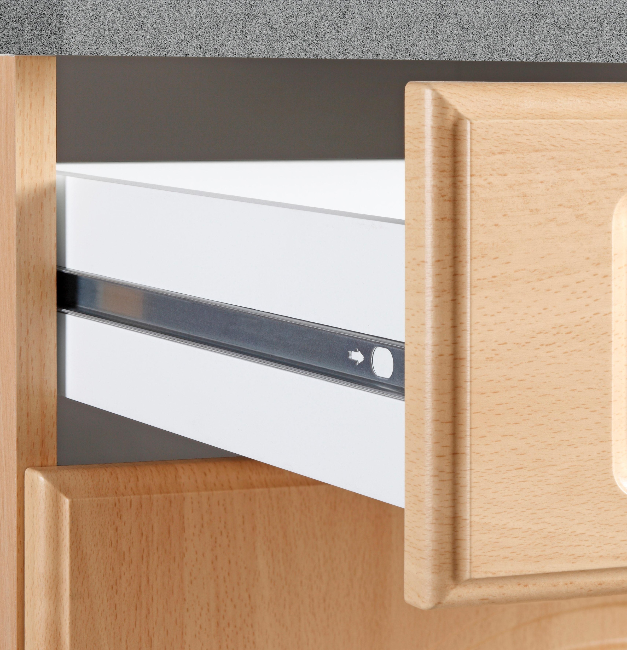 wiho Küchen Unterschrank »Linz«, 50 cm breit, mit 2 grossen Auszügen, in Landhaus-Optik