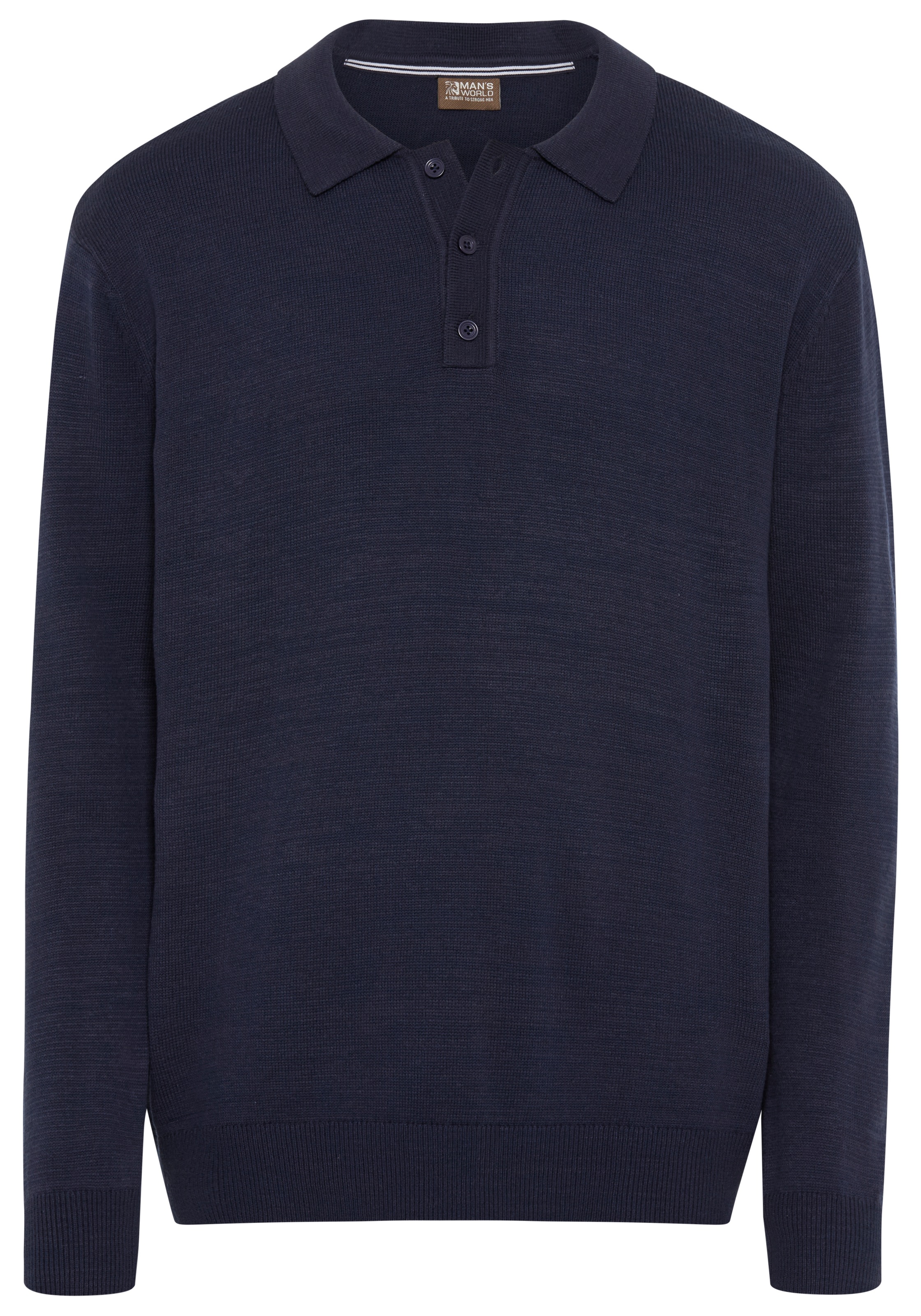 Man's World Polokragenpullover »Neue Kollektion !«, mit Knopfleiste