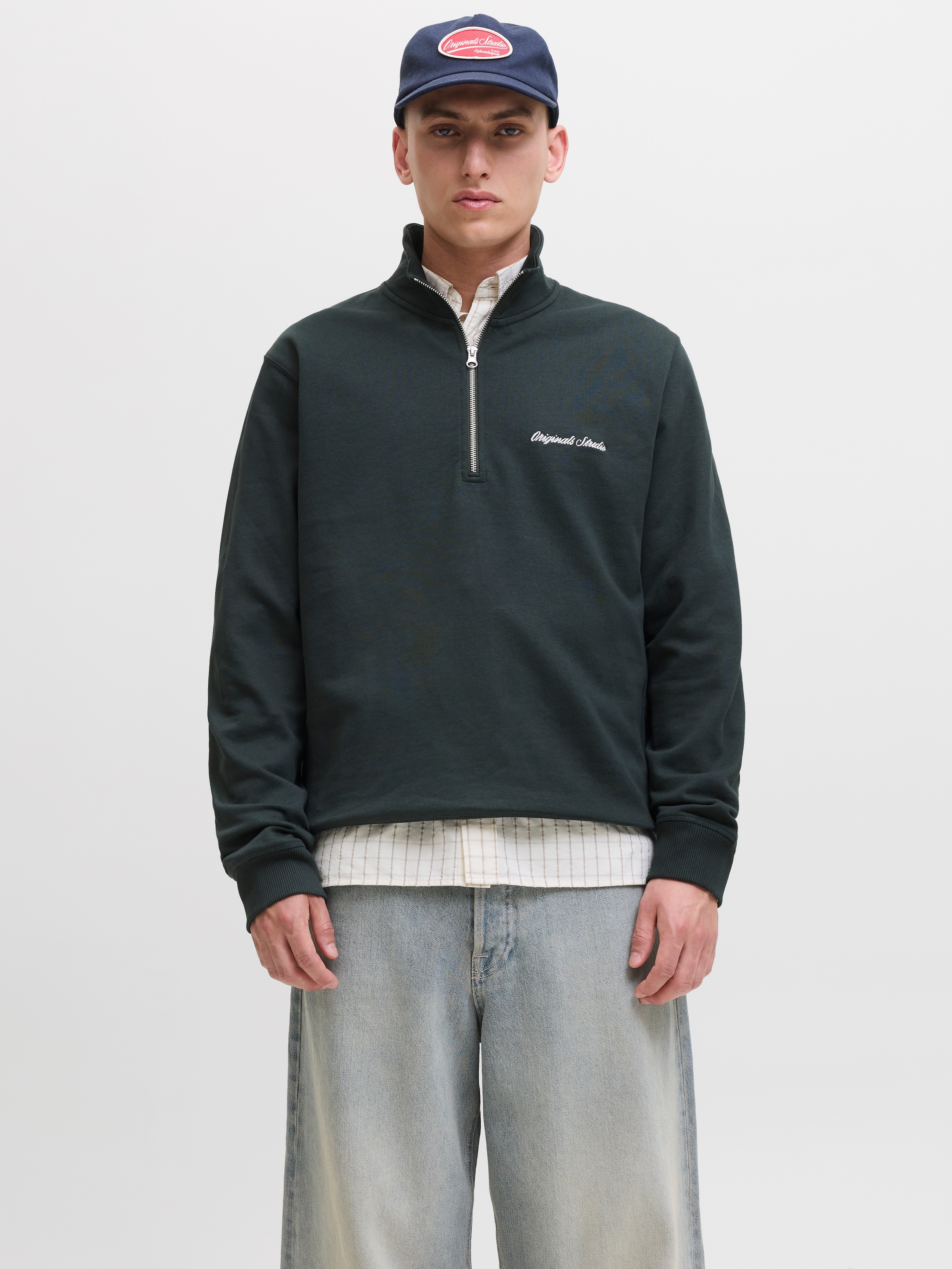 Jack & Jones Sweatshirt »JORNORREBRO EMB SWEAT HIGH NECK SN«