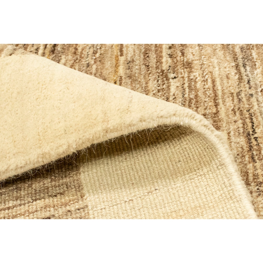 morgenland Wollteppich »Gabbeh Teppich handgeknüpft braun«, rechteckig, handgeknüpft