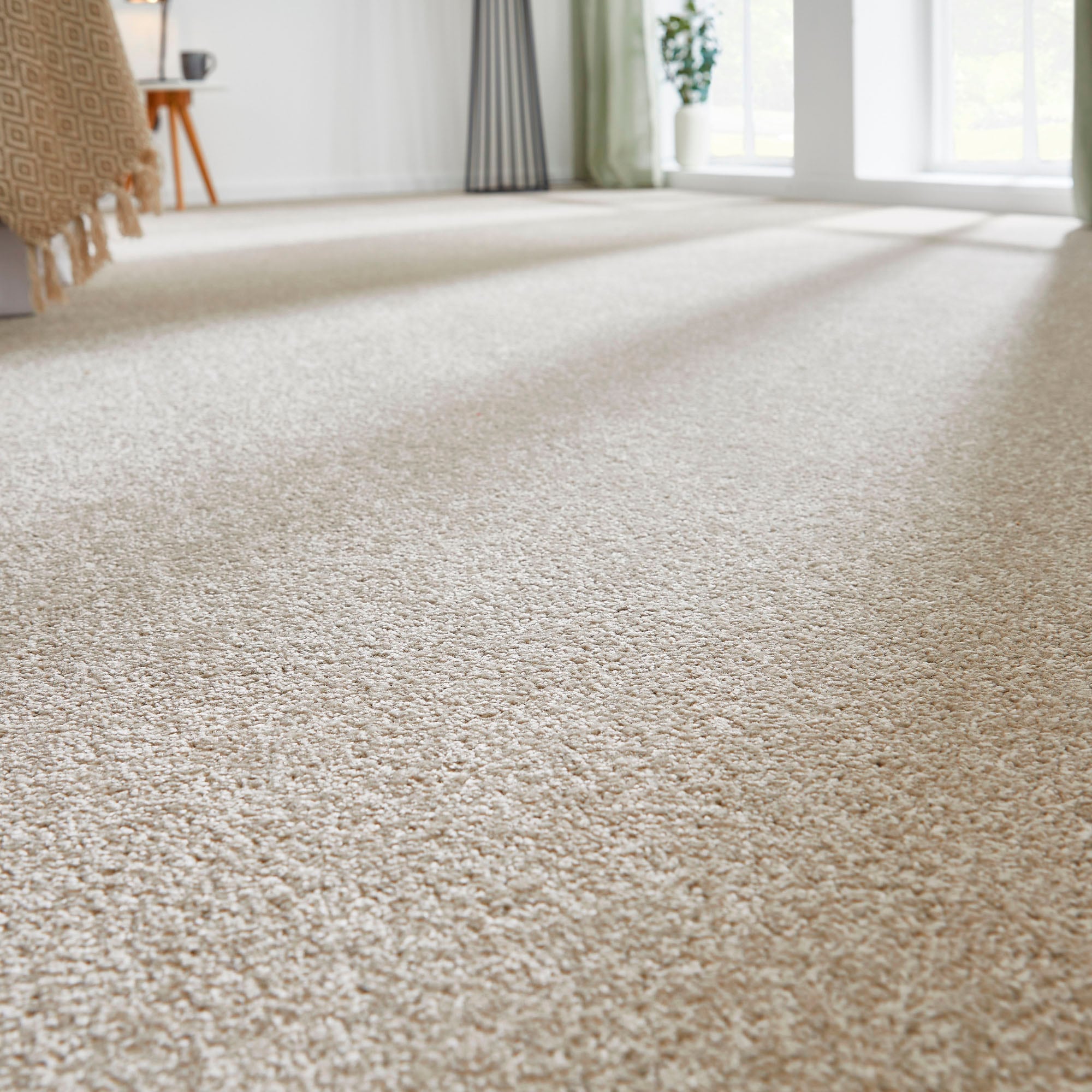 Andiamo Teppichboden »Ines, Kräuselvelours, Made in Netherlands«, rechteckig, 8,5 mm Höhe, Uni Farben, Breite 400 cm, strapazierfähig & pflegeleicht