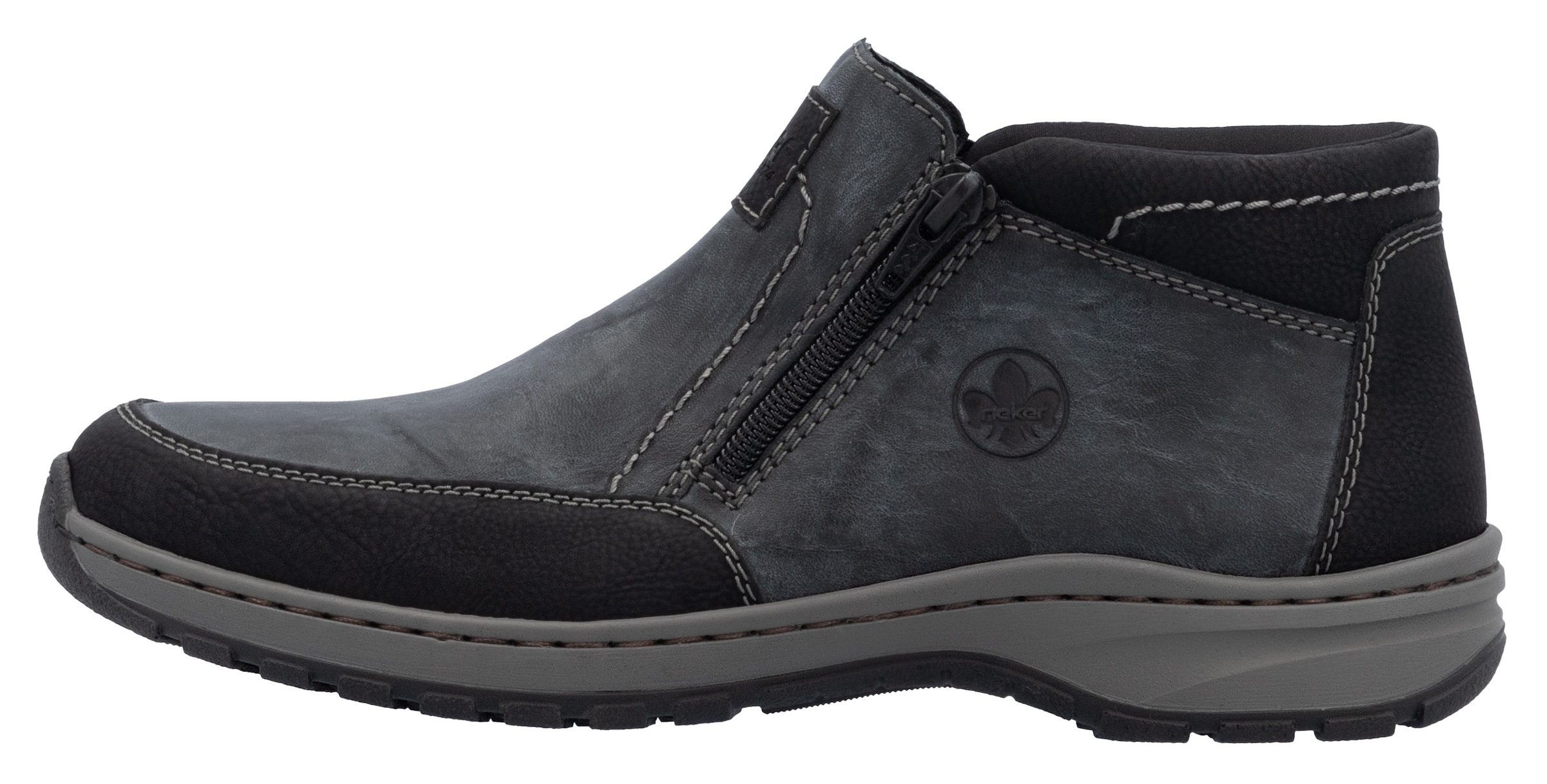 Rieker Winterboots, Winterstiefelette, Halbschuh mit beidseitigen Reissverschlüssen