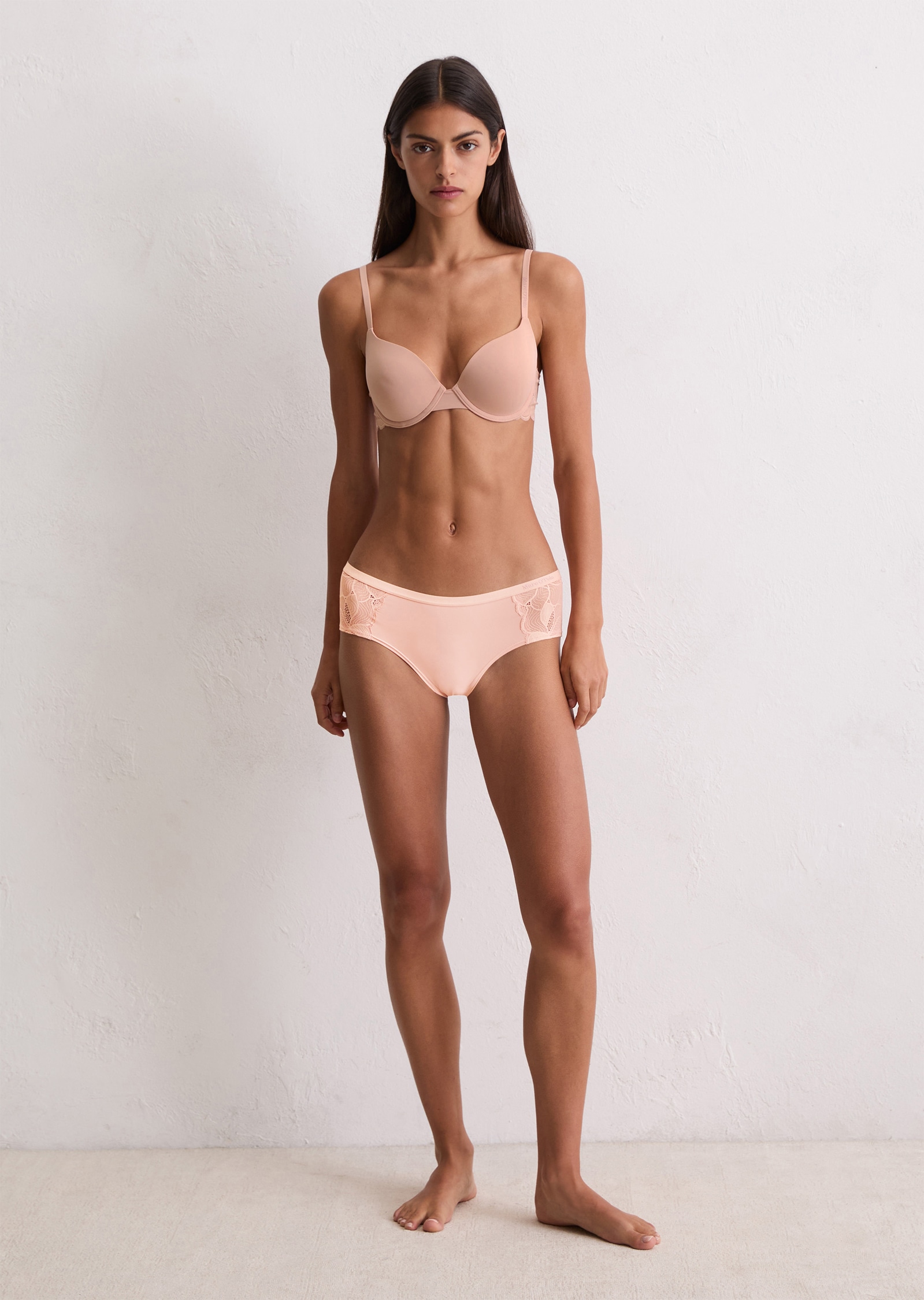 Marc O'Polo Hüftpanty »Tender Lace« elastischer Bund, Spitzen-Details, weich, feminin, Microfaser