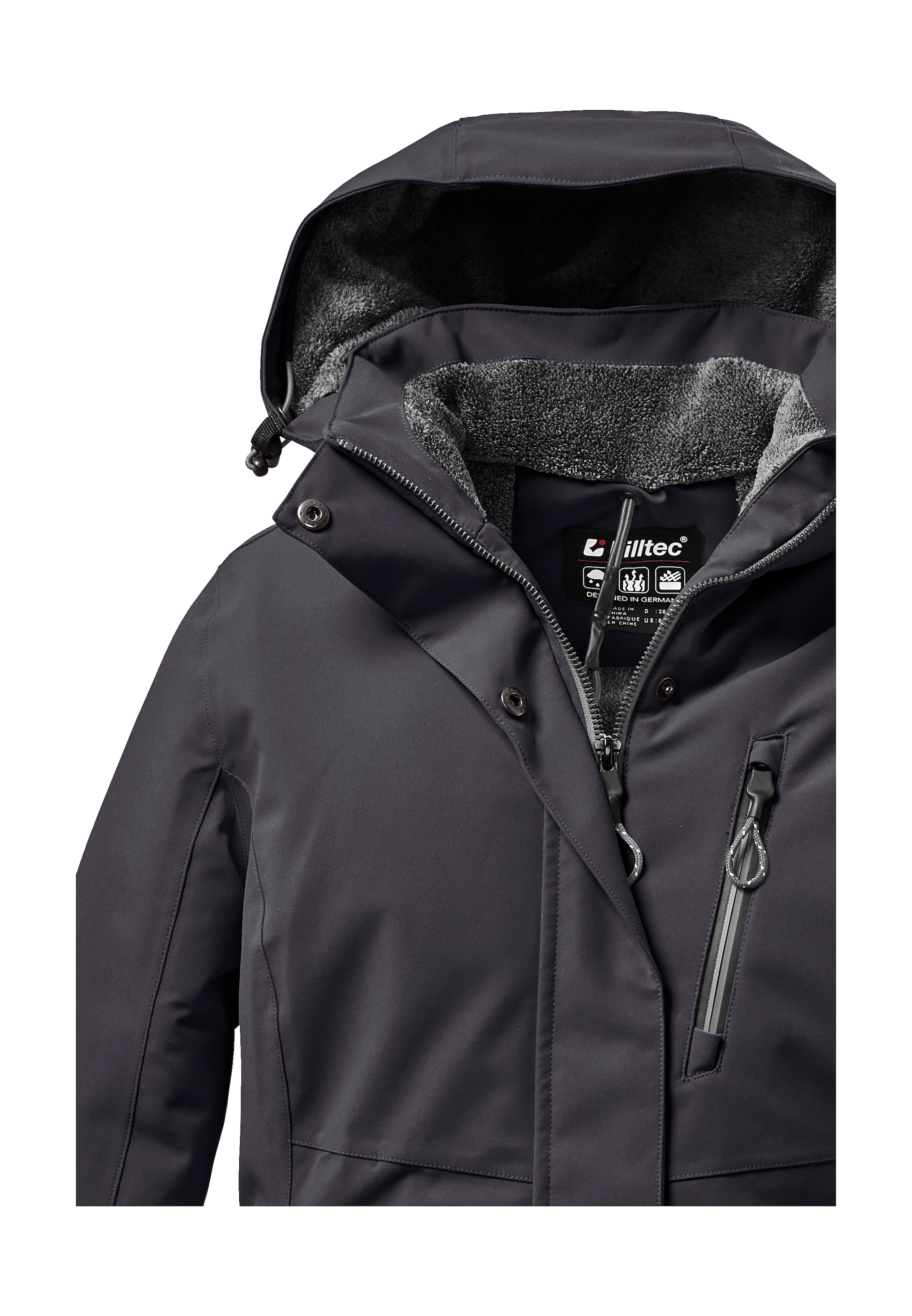 Killtec Outdoorjacke »KOW 140 WMN JCKT«, Wasserdichte Damenjacke, atmungsaktiv, abnehmbare Kapuze