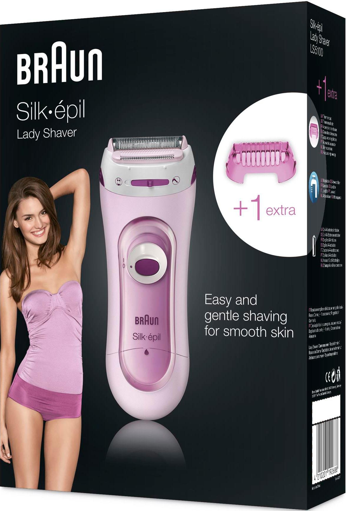 St. »Silk-épil im Kabelloser ❤ Jelmoli-Online Elektrischer 1 5100«, Elektrokörperrasierer Trimmer entdecken Braun Rasierer Aufsätze, und Shop