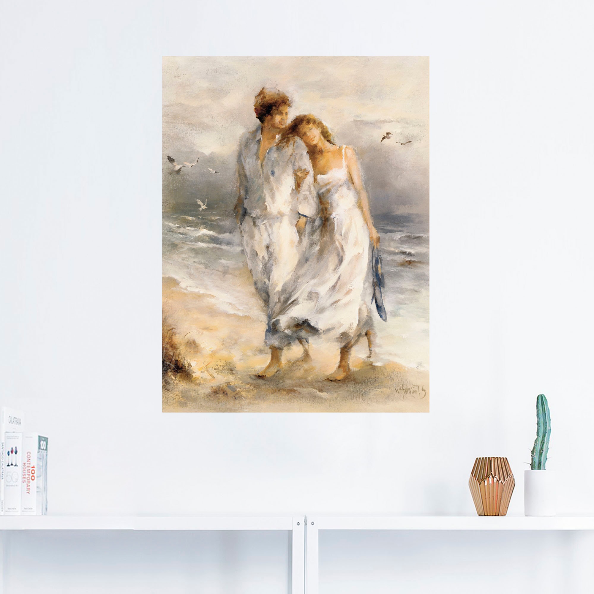 Artland Wandbild »Verliebt«, Paar, (1 St.), als Leinwandbild, Poster, Wandaufkleber in verschied. Grössen