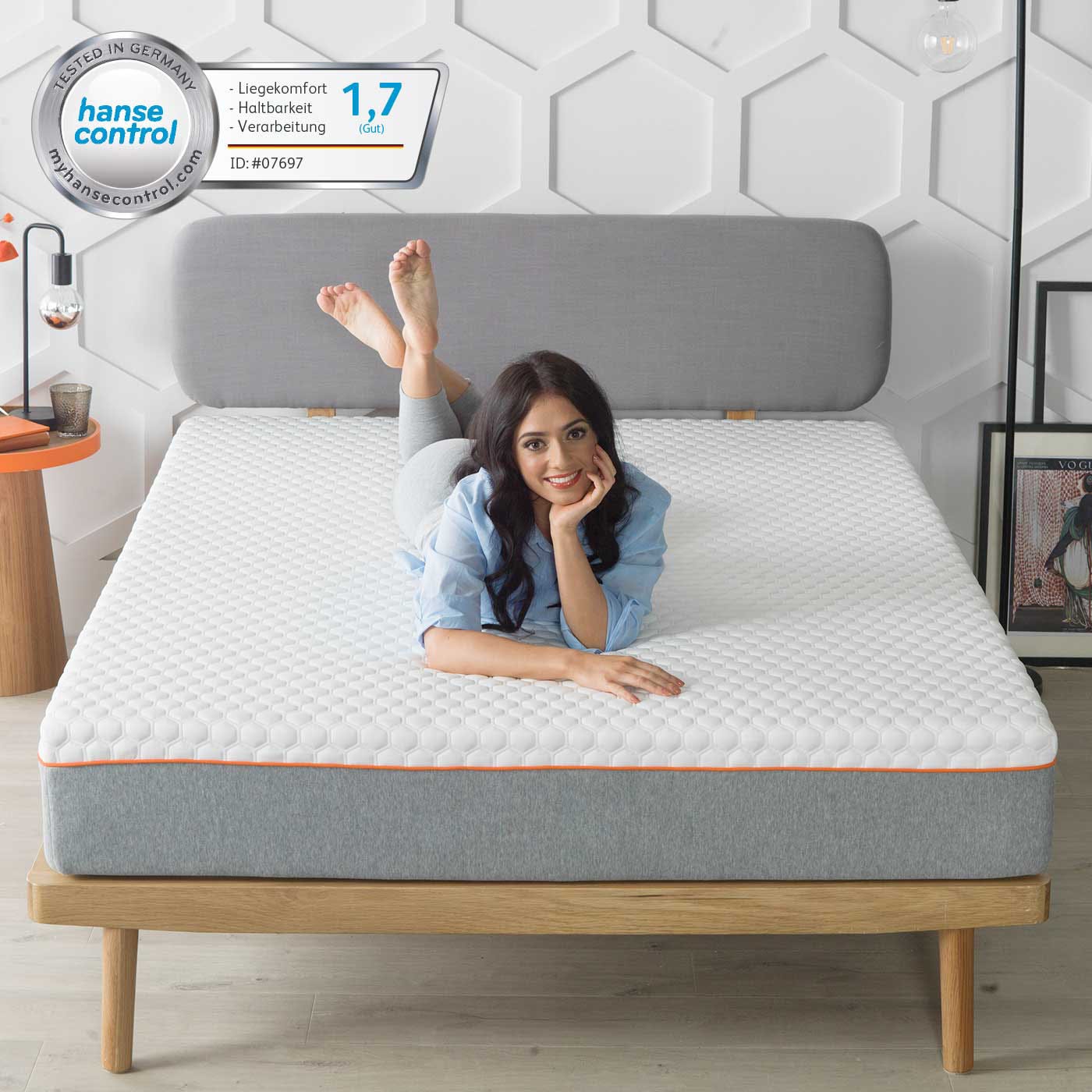 OCTAsleep Komfortschaummatratze »Octasleep Smart Matress«, 18 cm hoch, (1 St.), Innovative Schaumfedern mit neuartigem Komforterlebnis