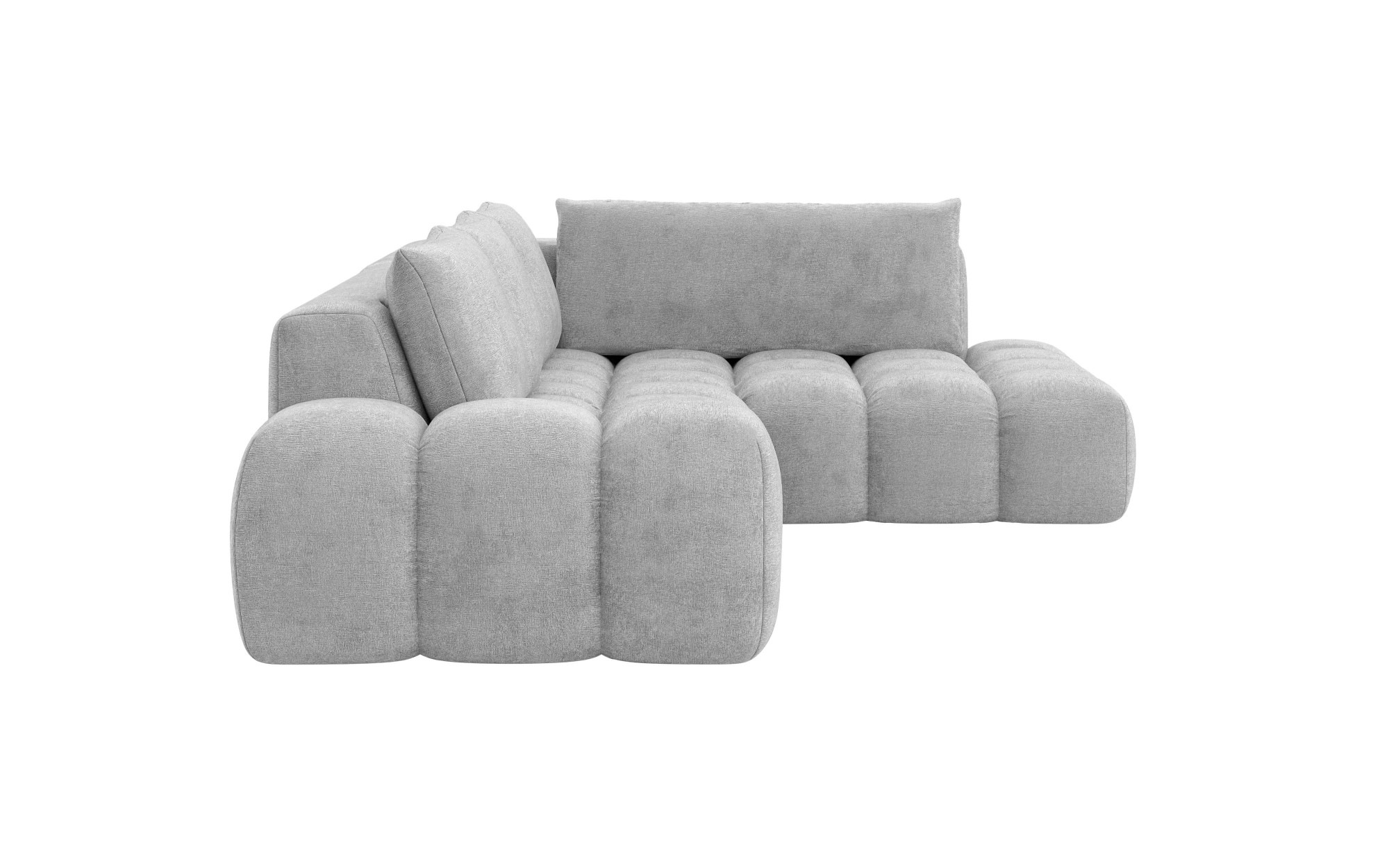 INOSIGN Ecksofa »AZITA klein, L-Form, elegant und bequem Designsofa«, lose Rückenkissen, traumhafte Steppung, Masse B/T/H: 296/176,5/89 cm