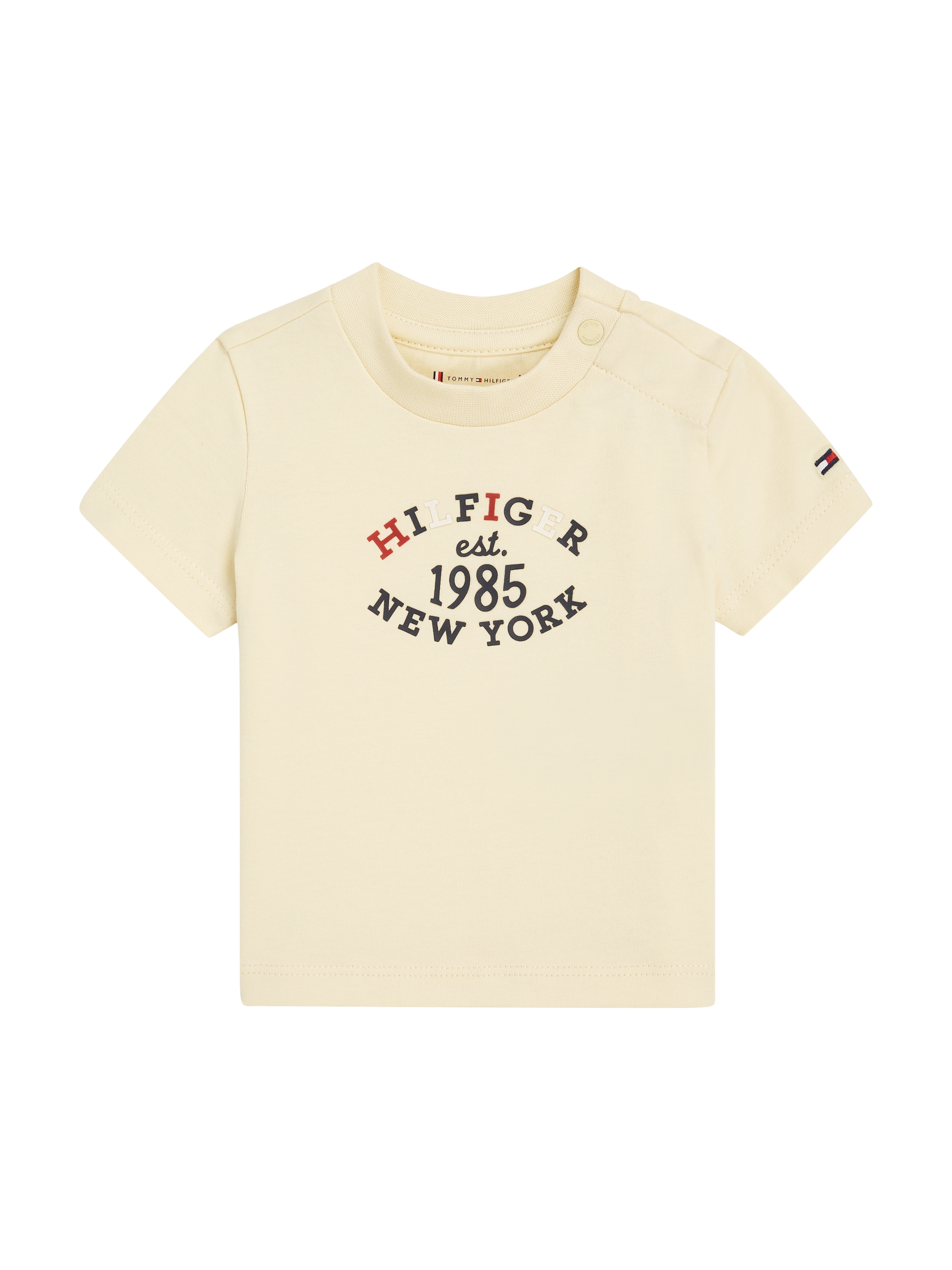 Tommy Hilfiger Kurzarmshirt »MONOTYPE OVAL REGULAR TEE SS«, Baby bis 2 Jahre mit Logoschriftzug