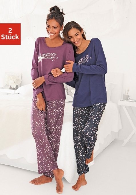 Vivance Dreams Pyjama, (4 tlg., Sternenprint online Stück), 2 bestellen mit bei Jelmoli-Versand Schweiz