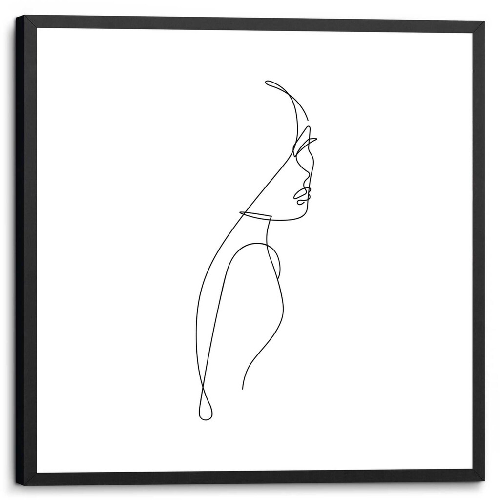 Reinders! Wandbild »Silhouette Weiblich - Gerahmtes Bild«