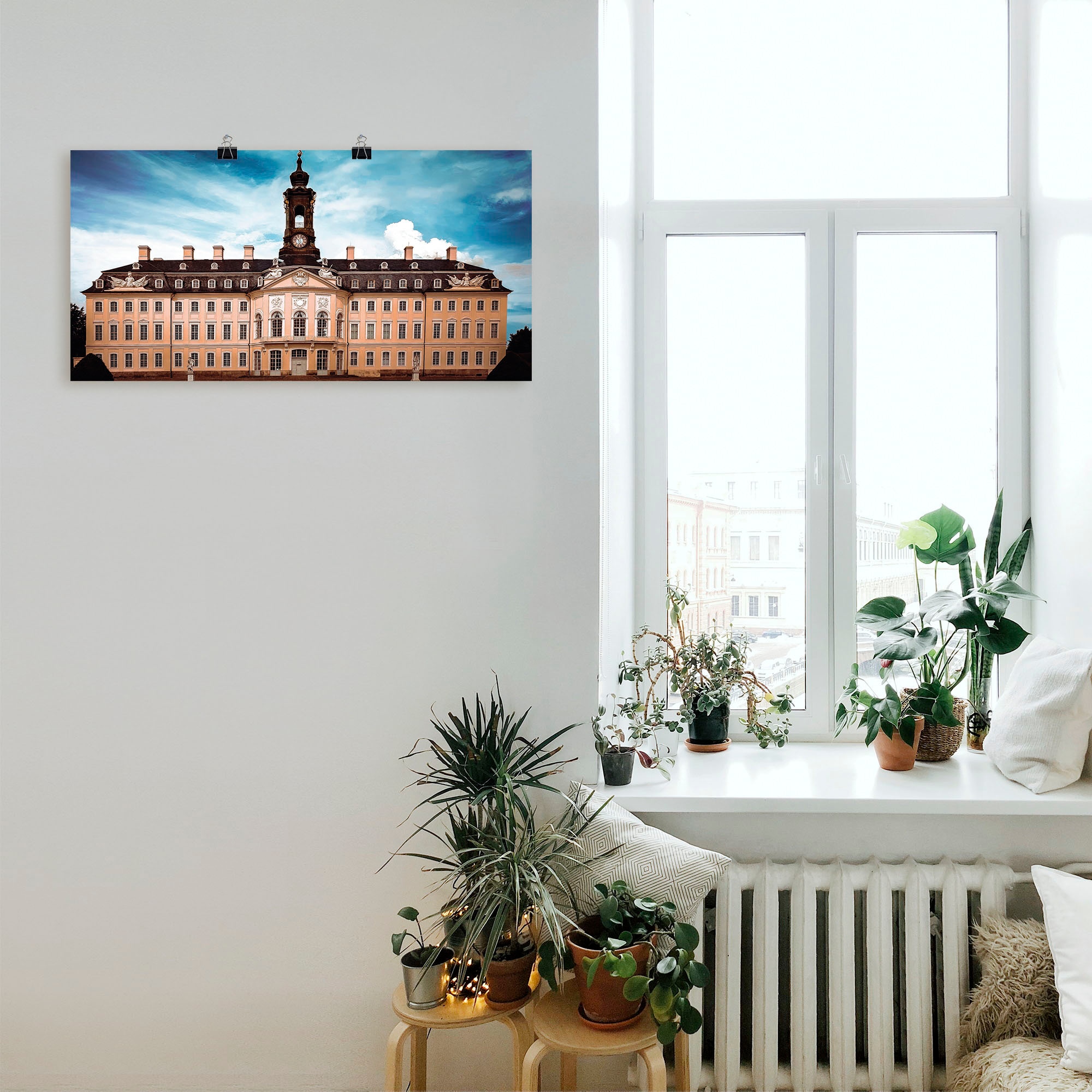 Artland Wandbild »Schloss Hubertusburg Wermsdorf«, Gebäude, (1 St.), als Alubild, Leinwandbild, Wandaufkleber oder Poster in versch. Grössen