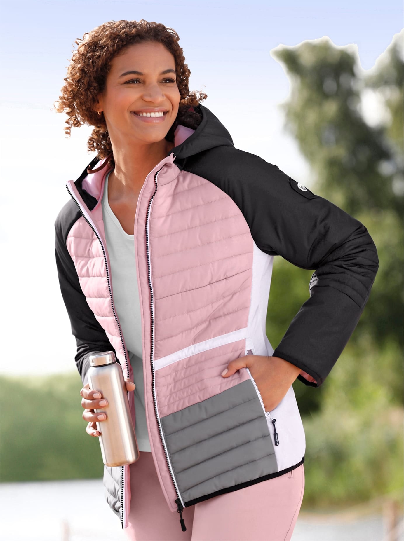Casual Looks Steppjacke mit Kapuze