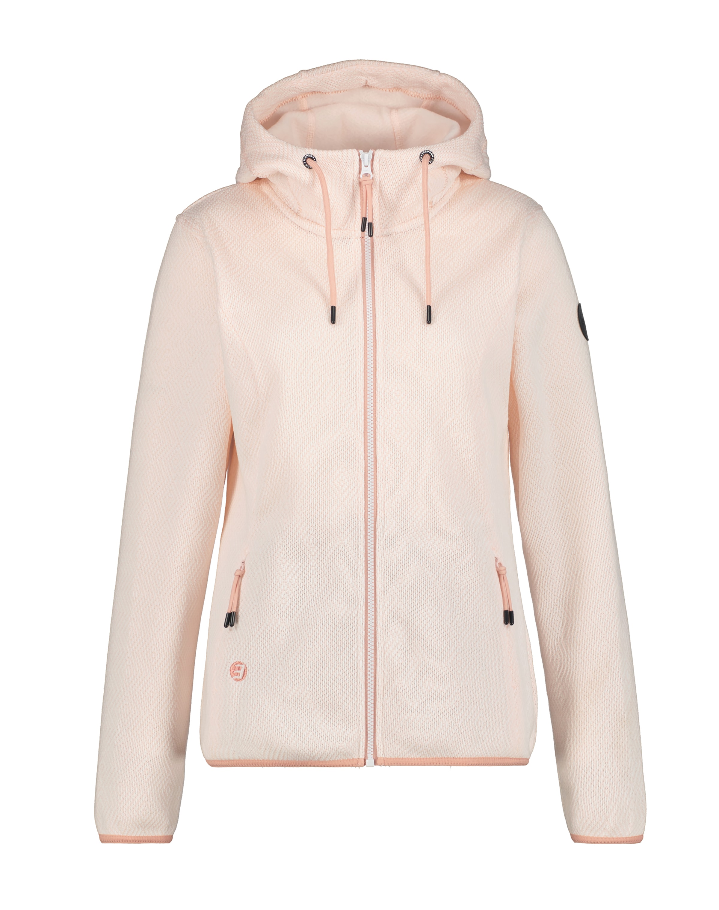 Icepeak Strickfleecejacke »D STRICKFLEECEJACKE ADRIAN«, (1 St.), mit Kapuze, Wärmend & schnell Trocknend & Atmungsaktiv