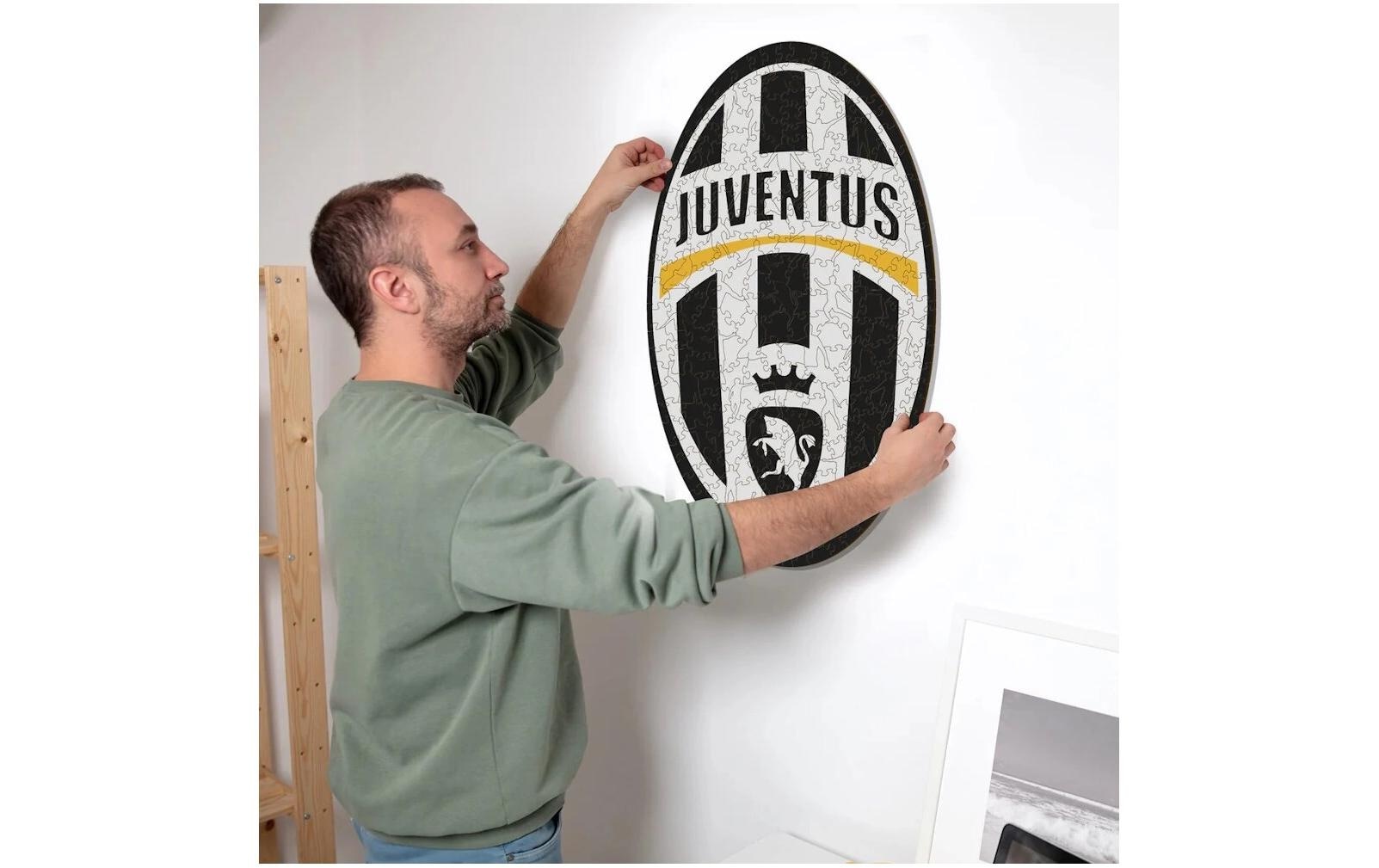 Puzzle »Iconic Juventus FC – Retro Logo«, Holzart: Birke (Herkunftsland: China)
