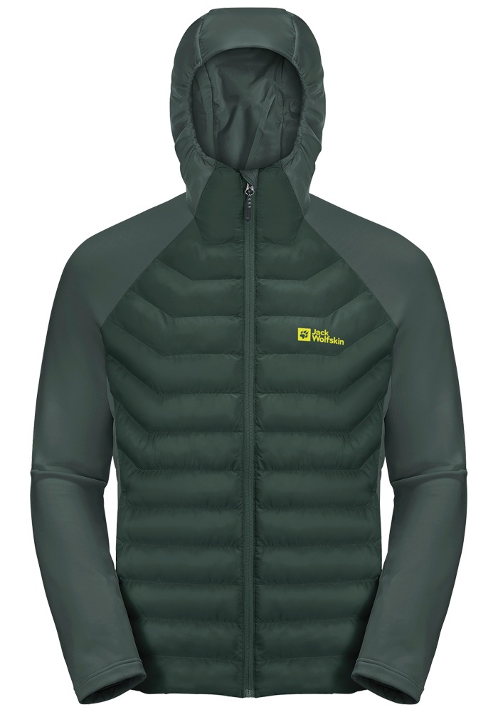 Jack Wolfskin Hybridjacke »ROUTEBURN PRO HYBRID M«, mit Kapuze