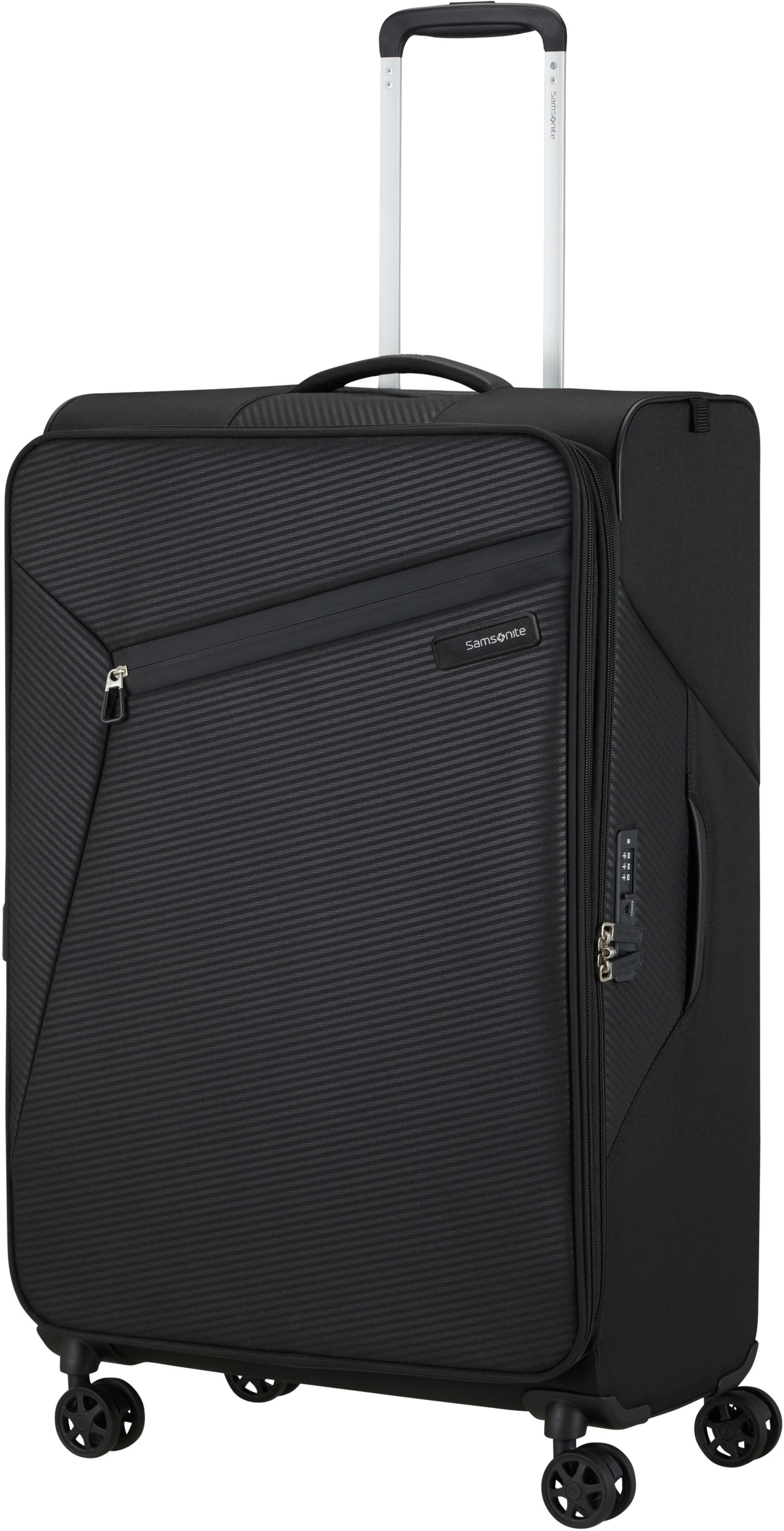 Samsonite Weichgepäck-Trolley »LITEBEAM, verschiedene Grössen und Farben«, 4 Rollen, Reisekoffer Aufgabegepäck Trolley Volumenerweiterung bei M/L