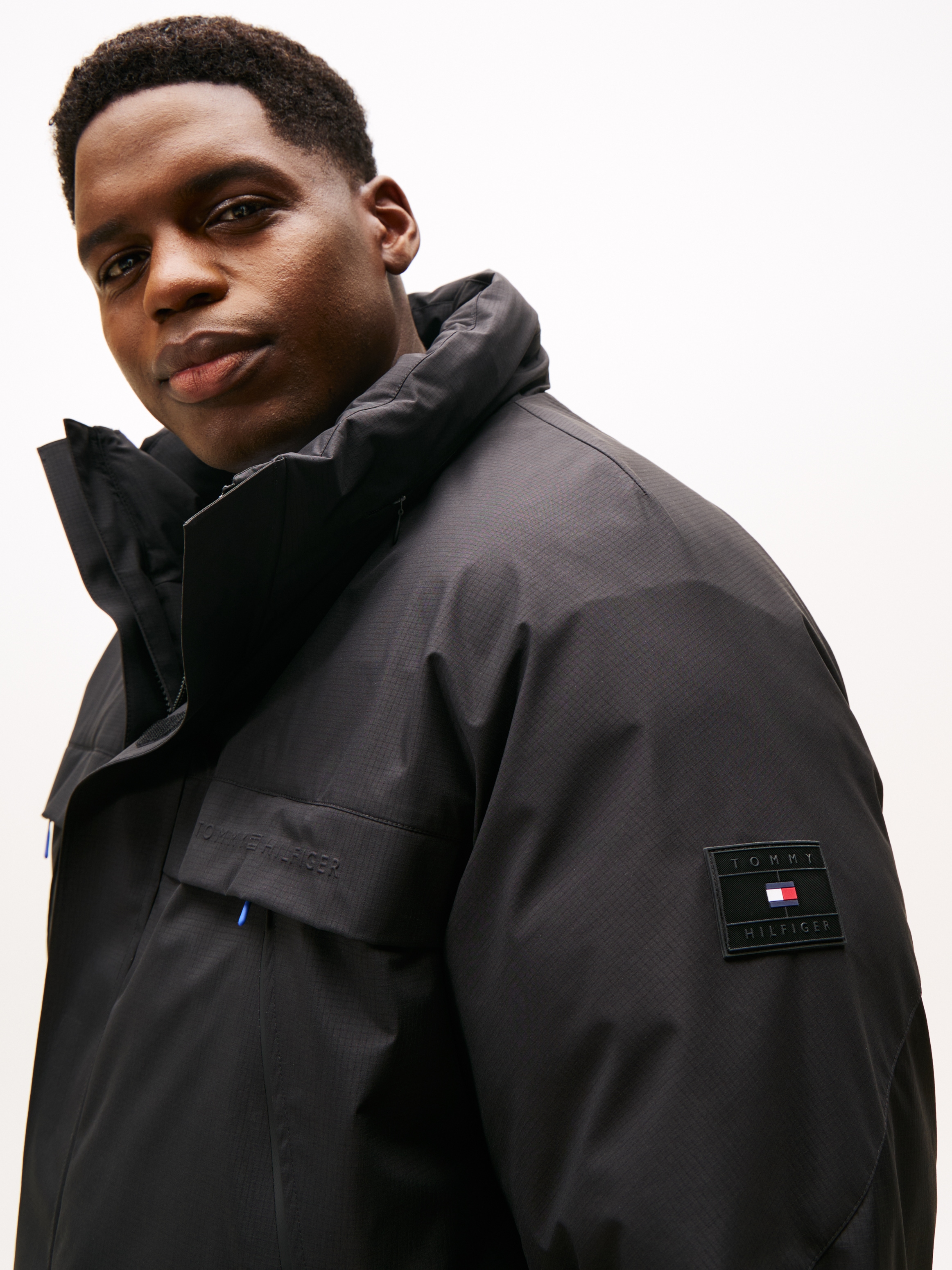 Tommy Hilfiger Big & Tall Funktionsjacke »PADDED JACKET«, ohne Kapuze, Winterjacke, Outdoorjacke, Steppmantel; Grosse Grössen