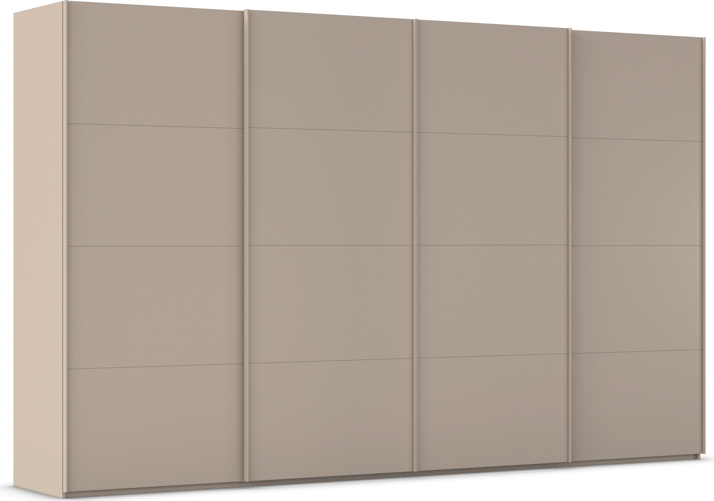 rauch Schwebetürenschrank "Kleiderschrank Schrank Garderobe Schlafzimmerschrank SCALE-FYRA" edle viergeteilte Türen viele Farben und Griff-Farben MADE IN GERMANY
