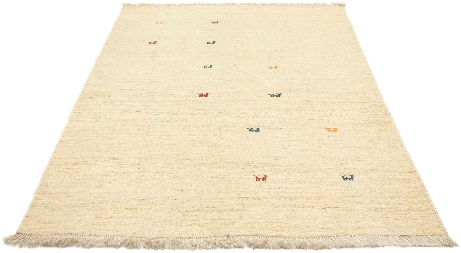 morgenland Wollteppich »Gabbeh Teppich | kaufen handgeknüpft online rechteckig, mehrfarbig«, Jelmoli-Versand handgeknüpft