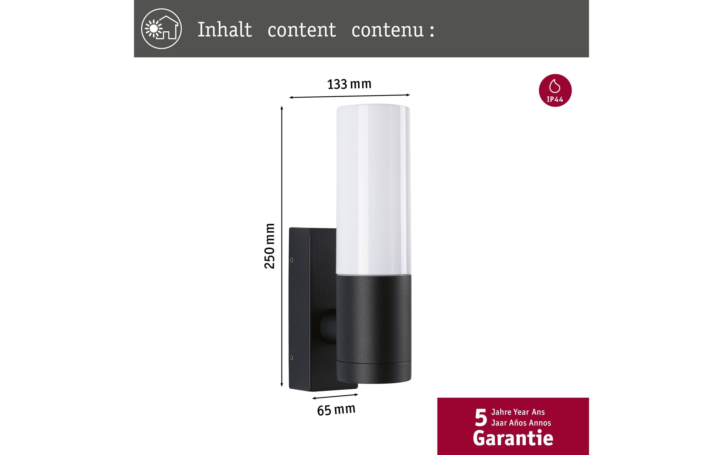 Paulmann LED Wandleuchte »Tralia E27 10«