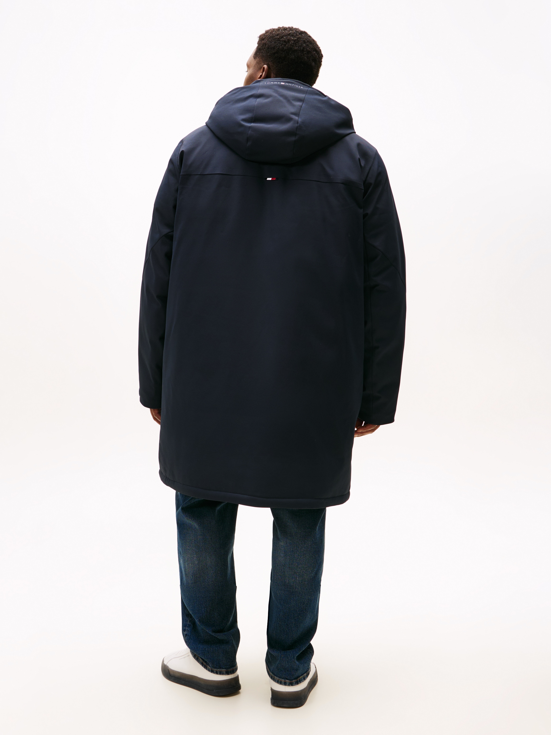 Tommy Hilfiger Big & Tall Funktionsmantel »HOODED PARKA«, Grosse Grössen Tech Winterparka Jacke Wasserabweisend abnehmbare Kapuze