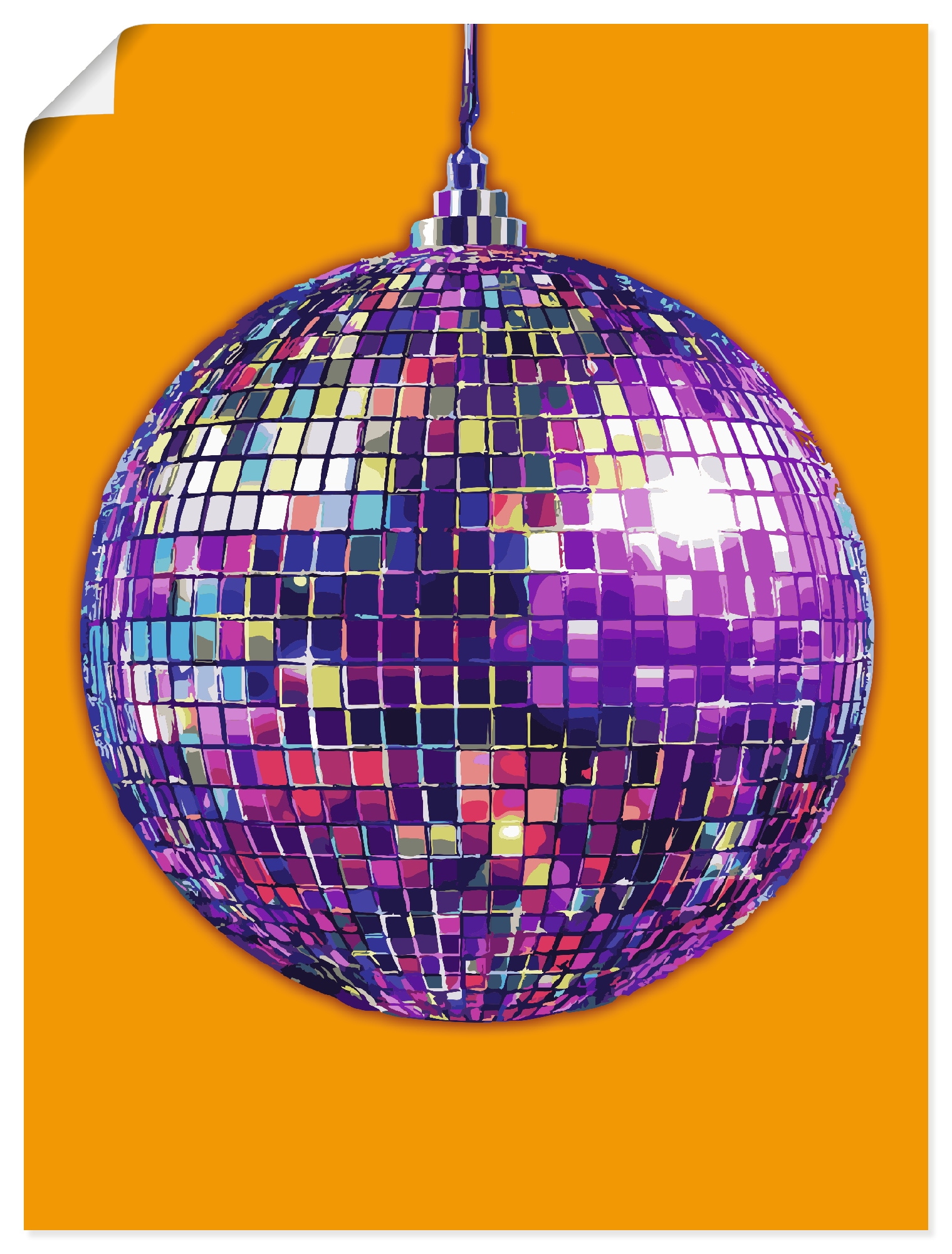 Artland Wandbild "Discokugel" 1 Stk. tlg. als Alubild, Leinwandbild, Poster, Wandaufkleber in verschied. Grössen