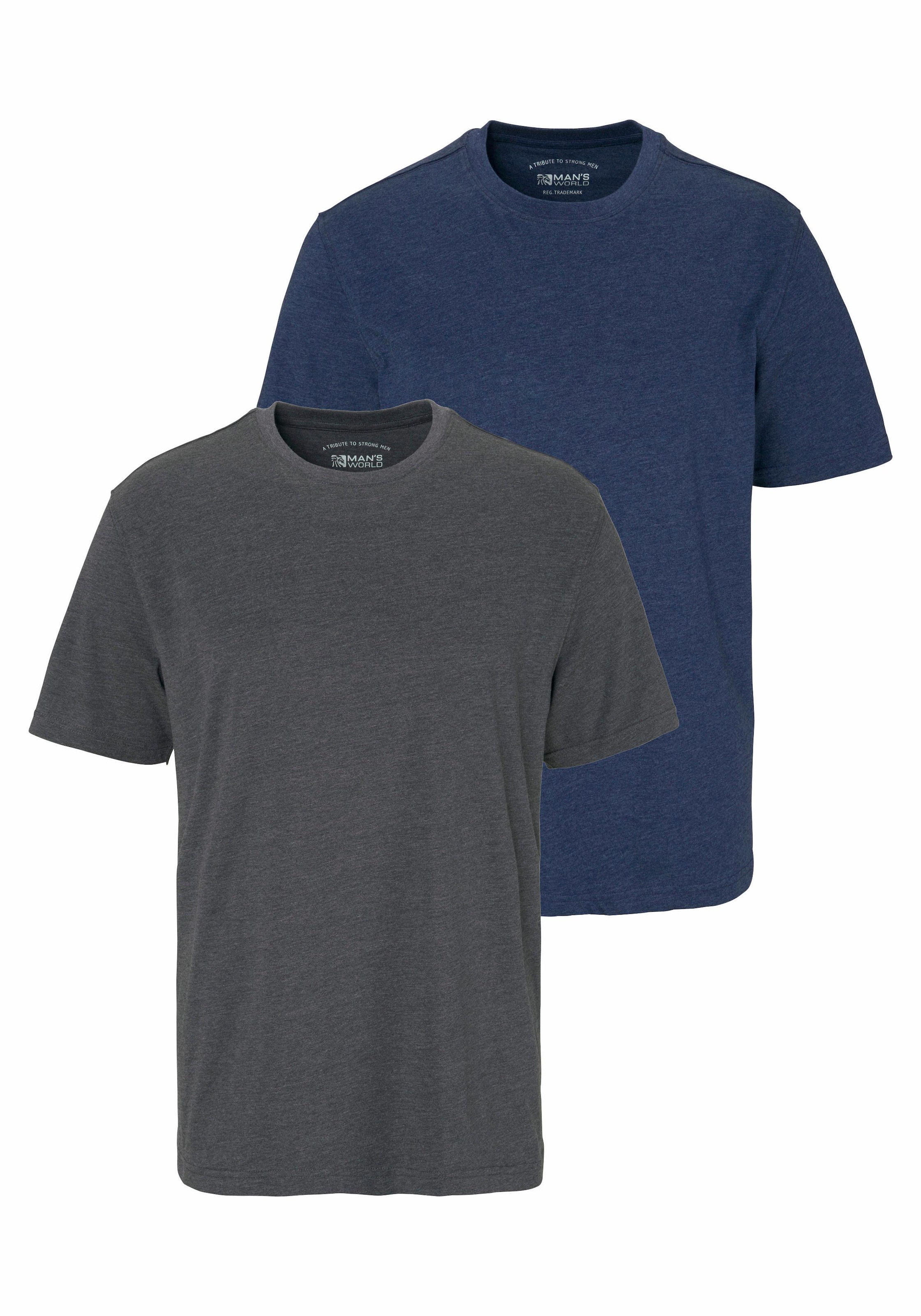 Man's World T-Shirt, (Packung, 2 tlg., 2er-Pack), perfekt auch als  Unterzieh T-shirt online shoppen | Jelmoli-Versand