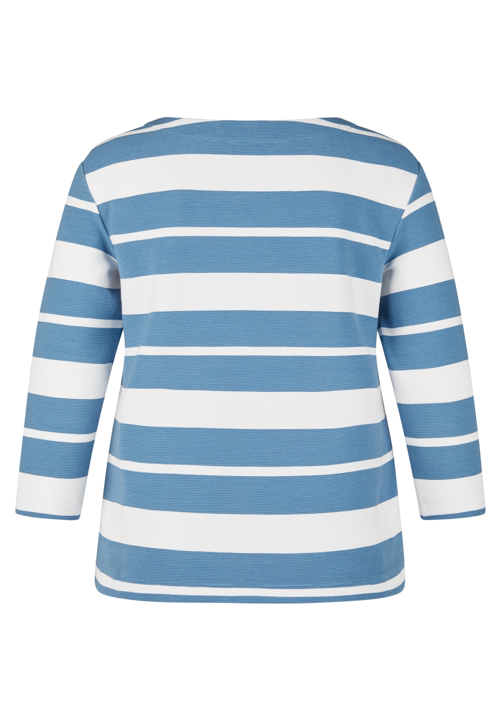 Rabe 3/4-Arm-Shirt, Sommershirt mit Streifen und Glitzersteinen, Druck