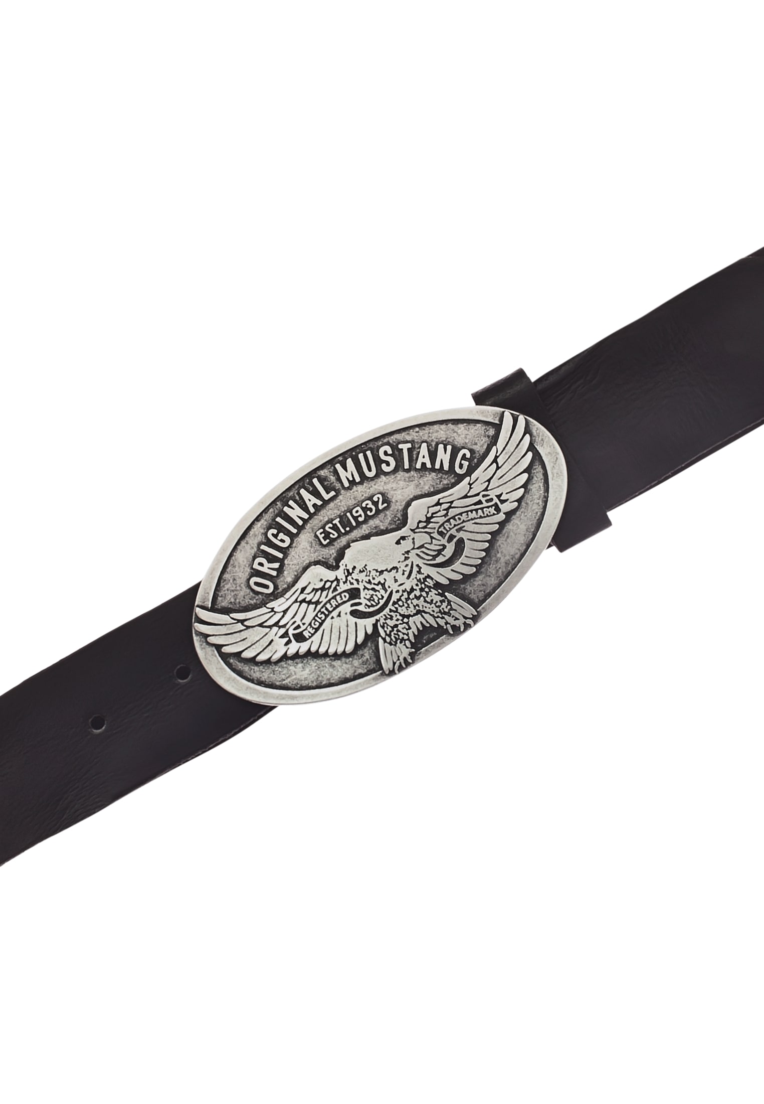 MUSTANG Koppelgürtel, Grosse ovale Schliesse mit stilisiertem Adler, 4 cm
