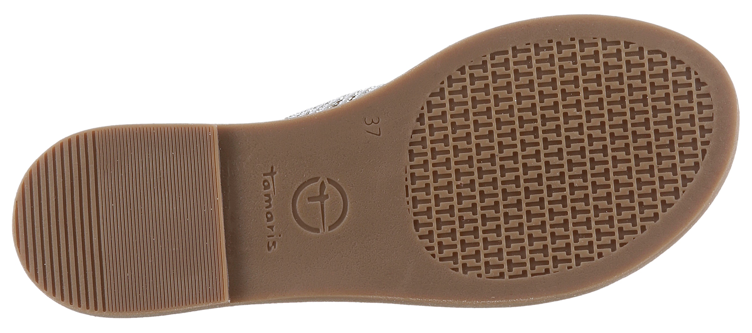 Tamaris Pantolette, Blockabsatz, Festtagsschuh, Sommerschuh in funkelnder Optik