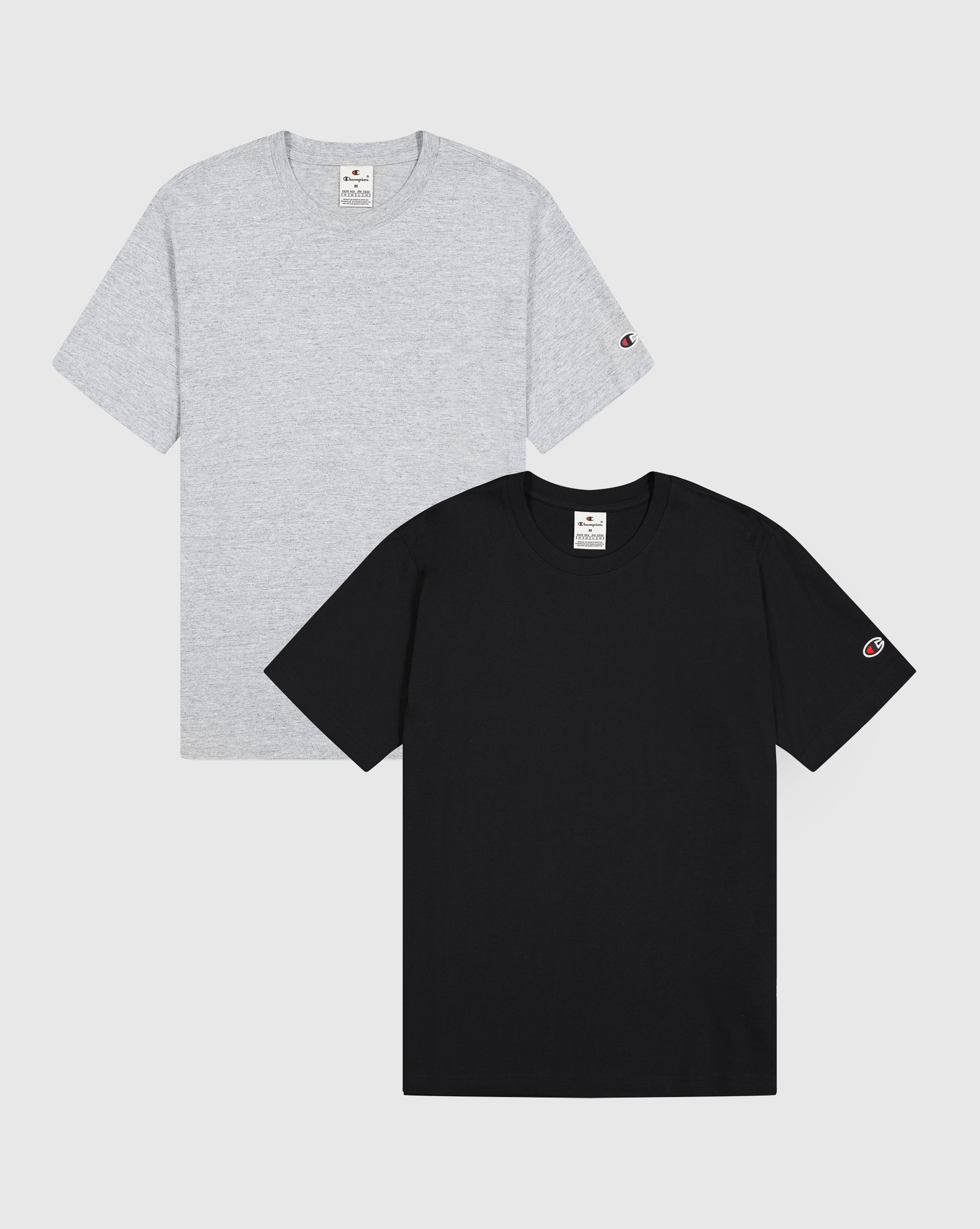 Champion T-Shirt, (Packung, 2 tlg.), Basic Shirt, Doppelpack
