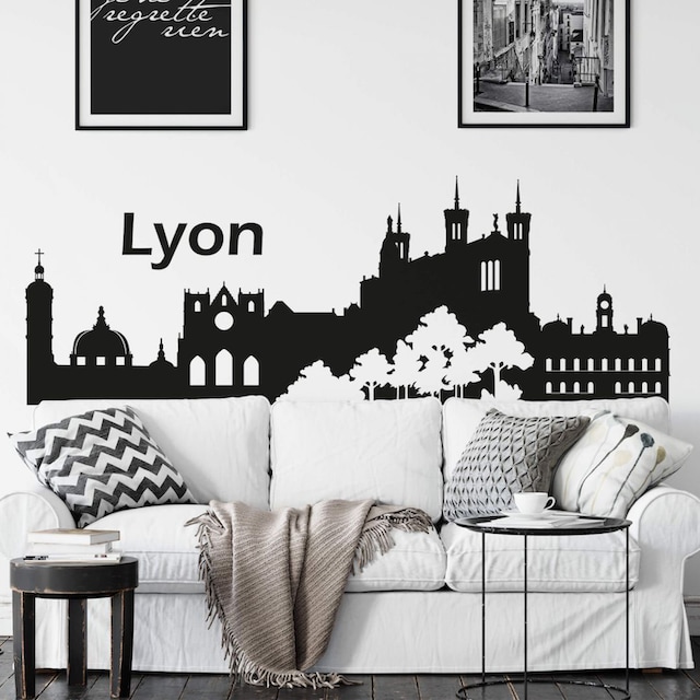 Wall-Art Wandtattoo »XXL Stadt Skyline Lyon 120cm«, (1 St.) online kaufen |  Jelmoli-Versand