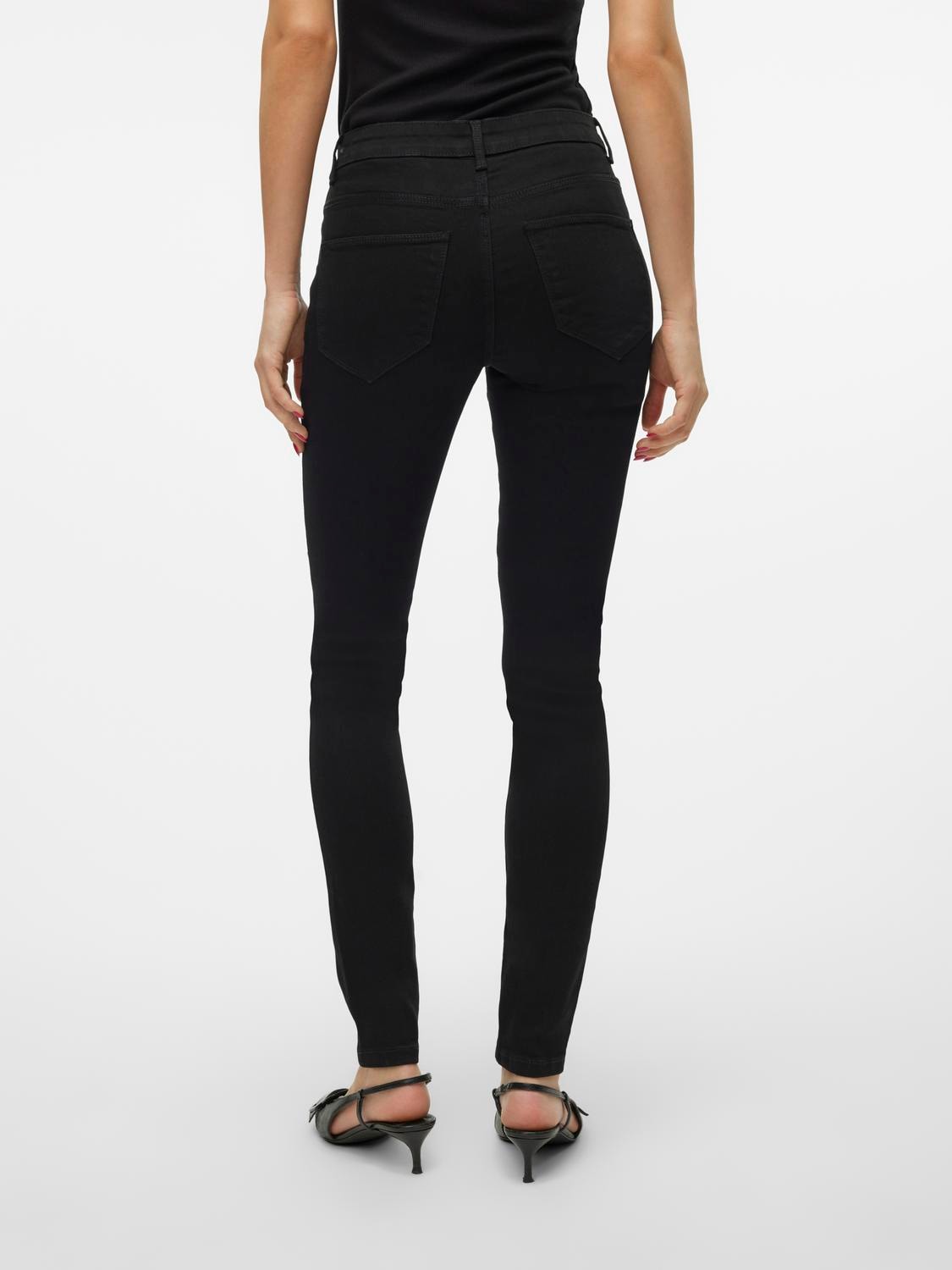 Vero Moda Skinny-fit-Jeans »VMELLY MR SKINNY JEANS BLK NOOS«