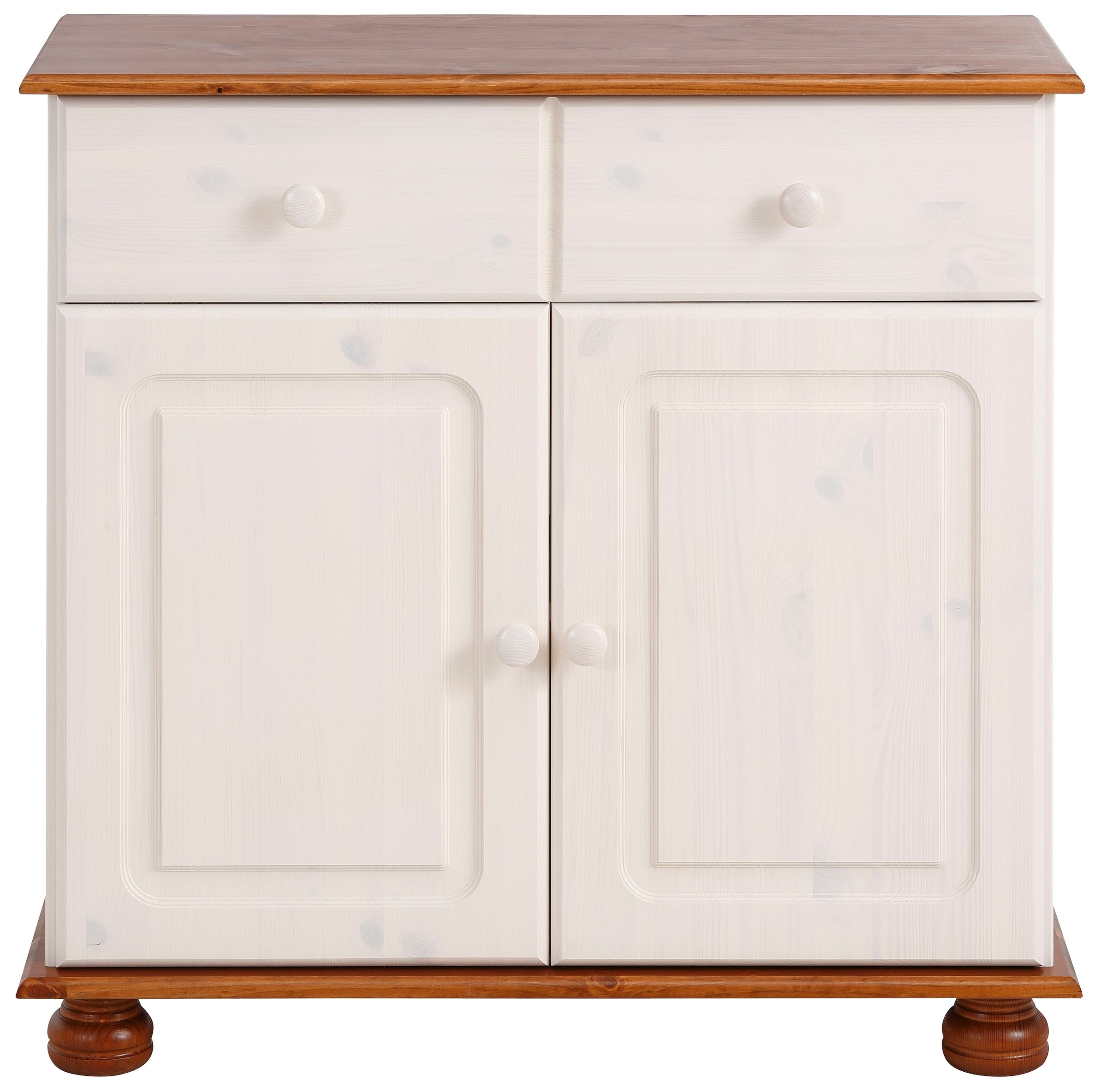 Home affaire Sideboard »Mette«, Kommode mit gefrästen, kugelförmigen Füssen, Breite 80 cm