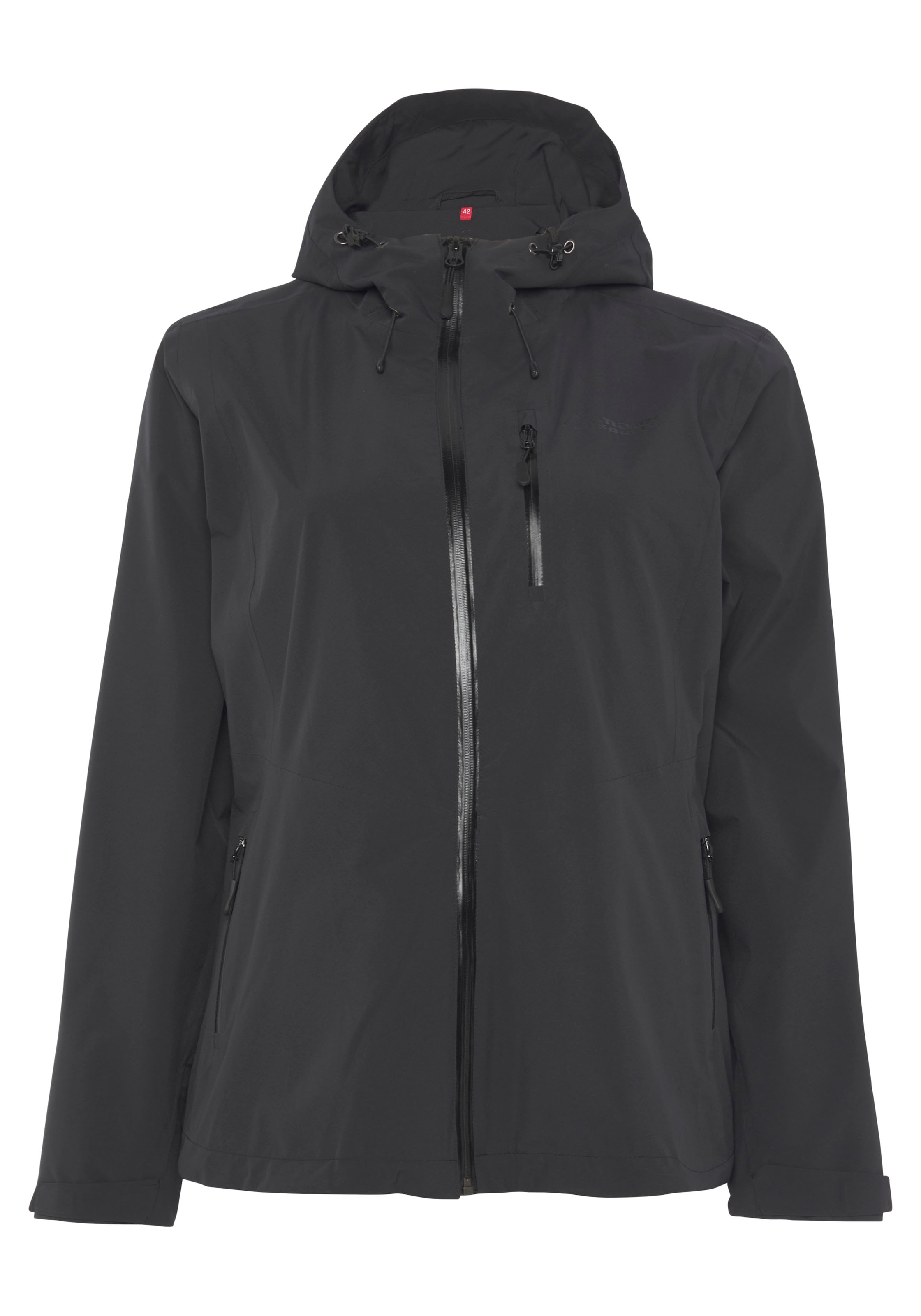 Maier Sports Funktionsjacke, mit Kapuze, Wasserdichte Übergangsjacke, auch in grossen Grössen erhältlich