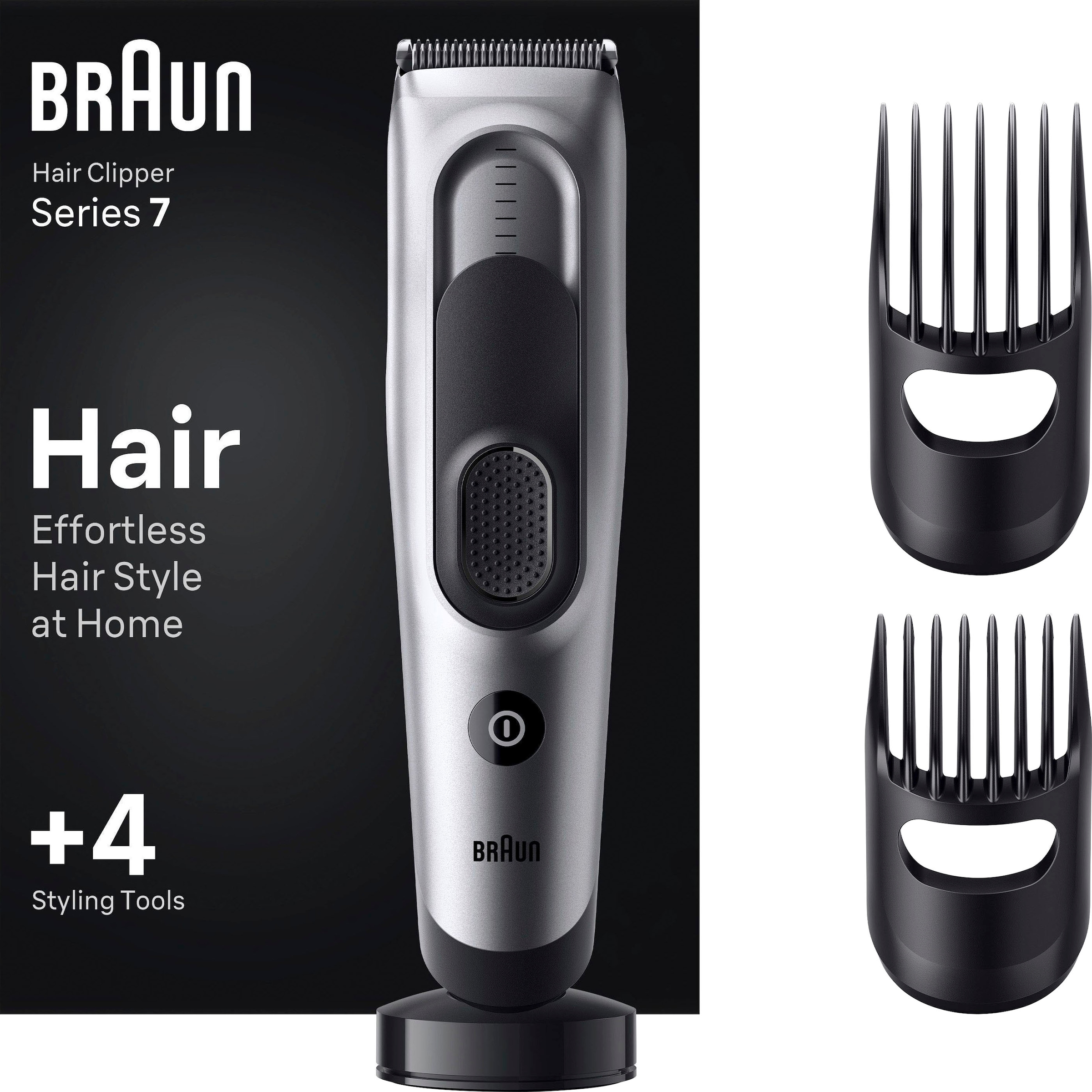 ❤ Braun Haarschneider »Haarschneider im Shop 17 HC7390«, Aufsätze, Abwaschbar Längeneinstellungen, 2 Jelmoli-Online ordern
