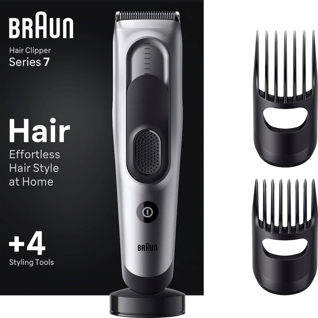 Braun Haarschneider »Haarschneider HC7390«, 2 Aufsätze, 17 Längeneinstellungen, Abwaschbar