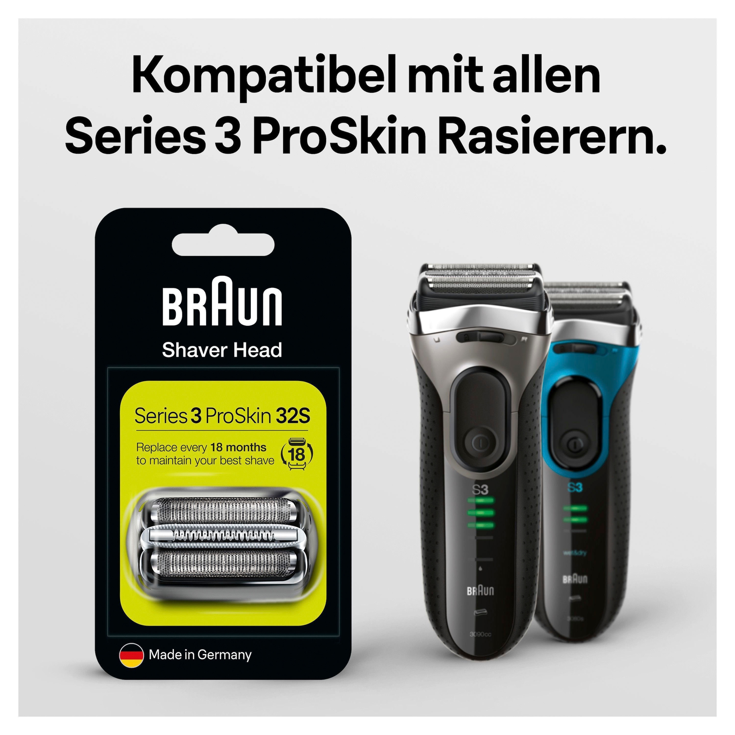 ❤ Braun Ersatzscherteil »Series 3 32«, kompatibel mit Series 3 Rasierern  entdecken im Jelmoli-Online Shop | Scherköpfe