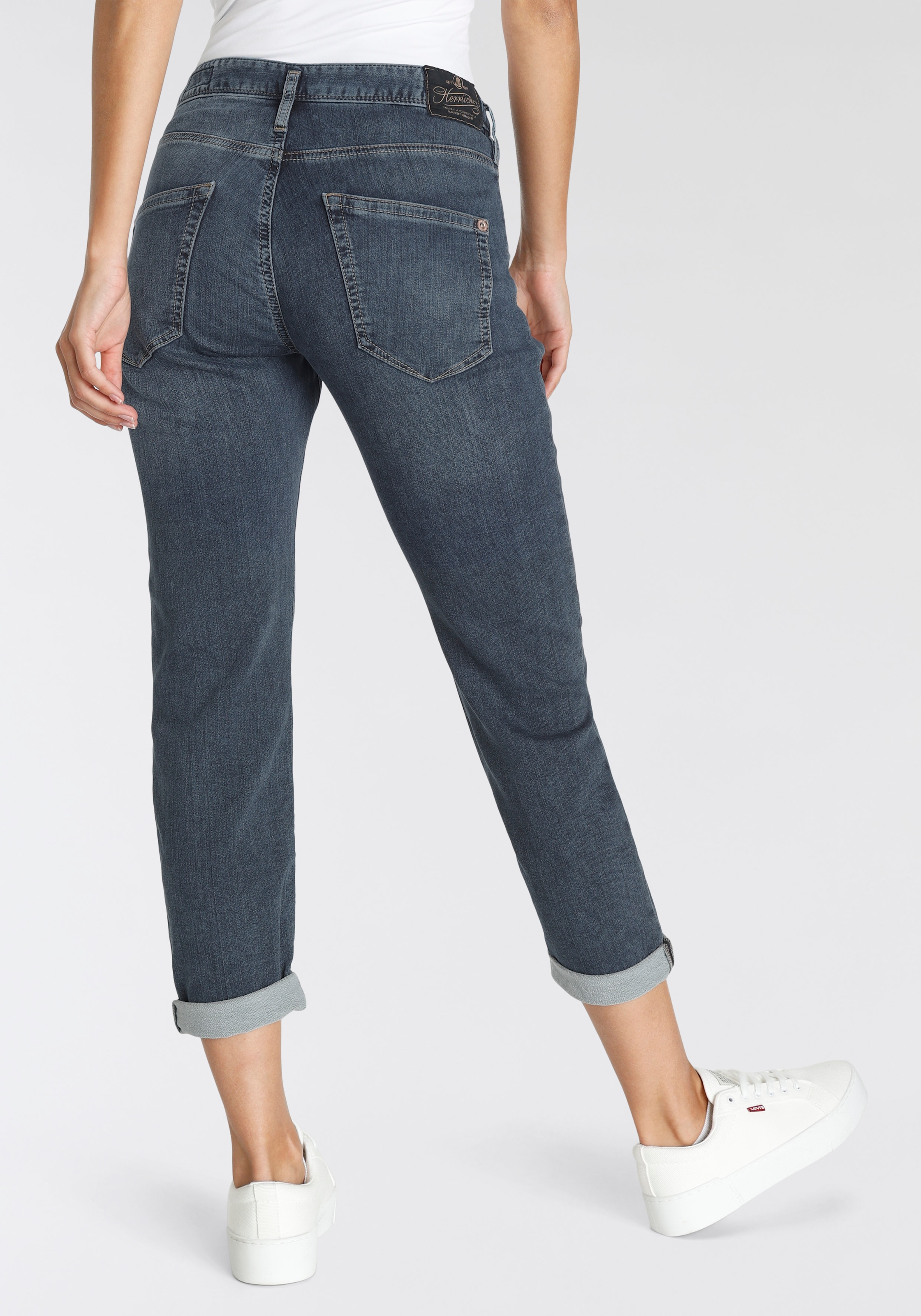 Herrlicher Boyfriend-Jeans »Shyra Cropped Jogg Denim«, weiche Haptik, Abriebeffekte, Vintage