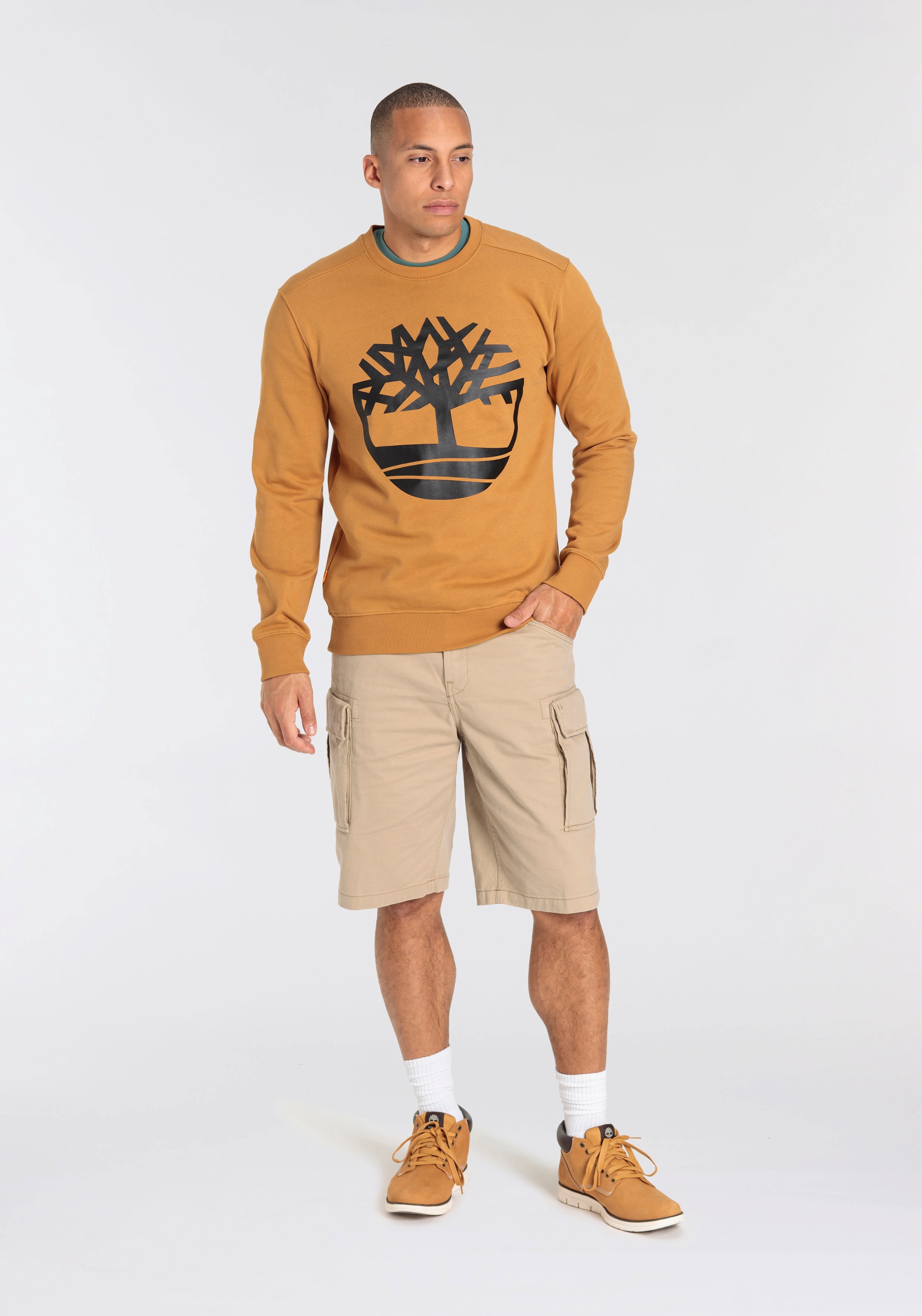 Timberland T-Shirt »Short Sleeve Front Graphic Tee«, in grossen Grössen