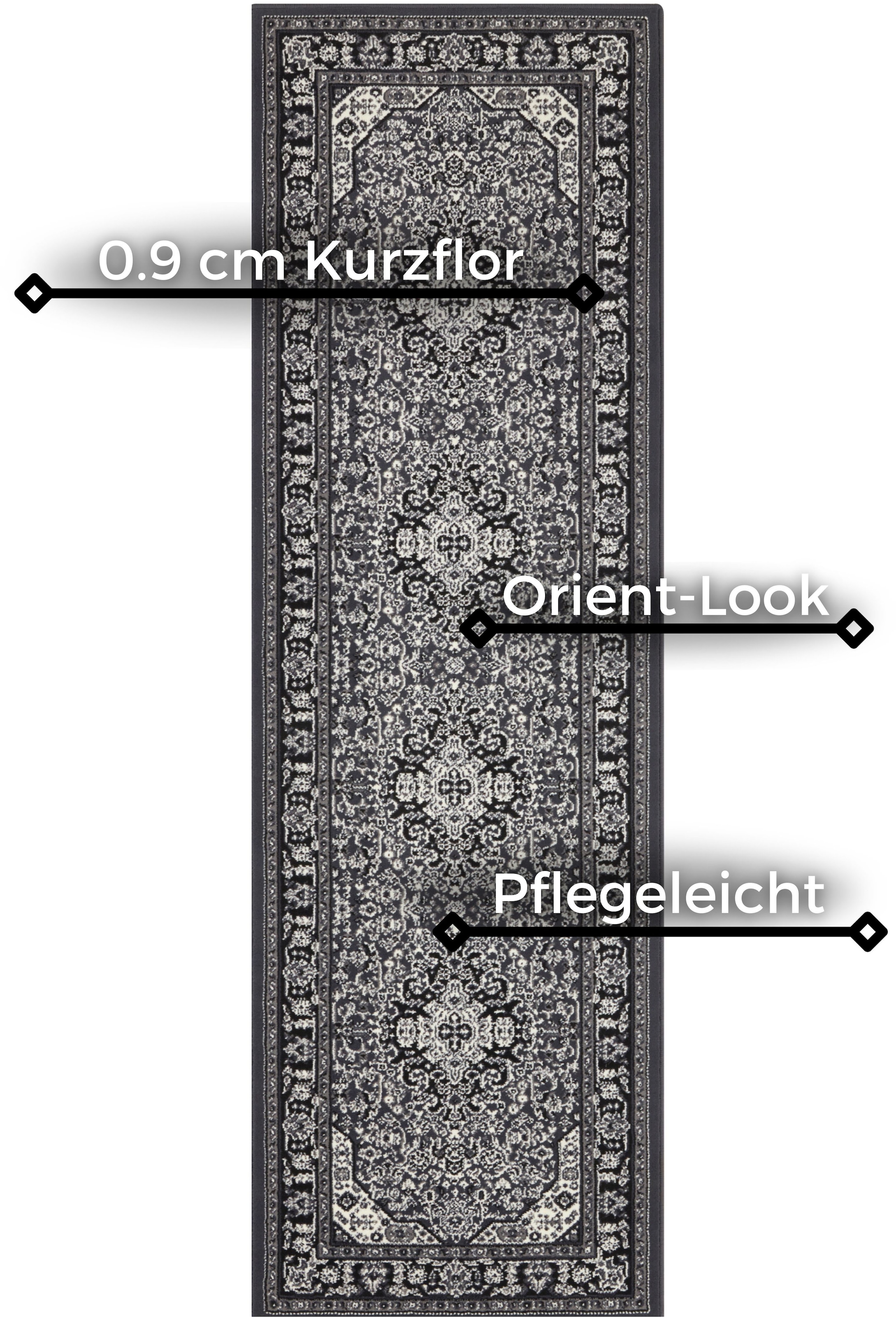 HANSE Home Teppich »Skazar Isfahan«, rechteckig, 9 mm Höhe, Kurzflor, Orient, Läufer, Vintage, Esszimmer, Wohnzimmer, Flur