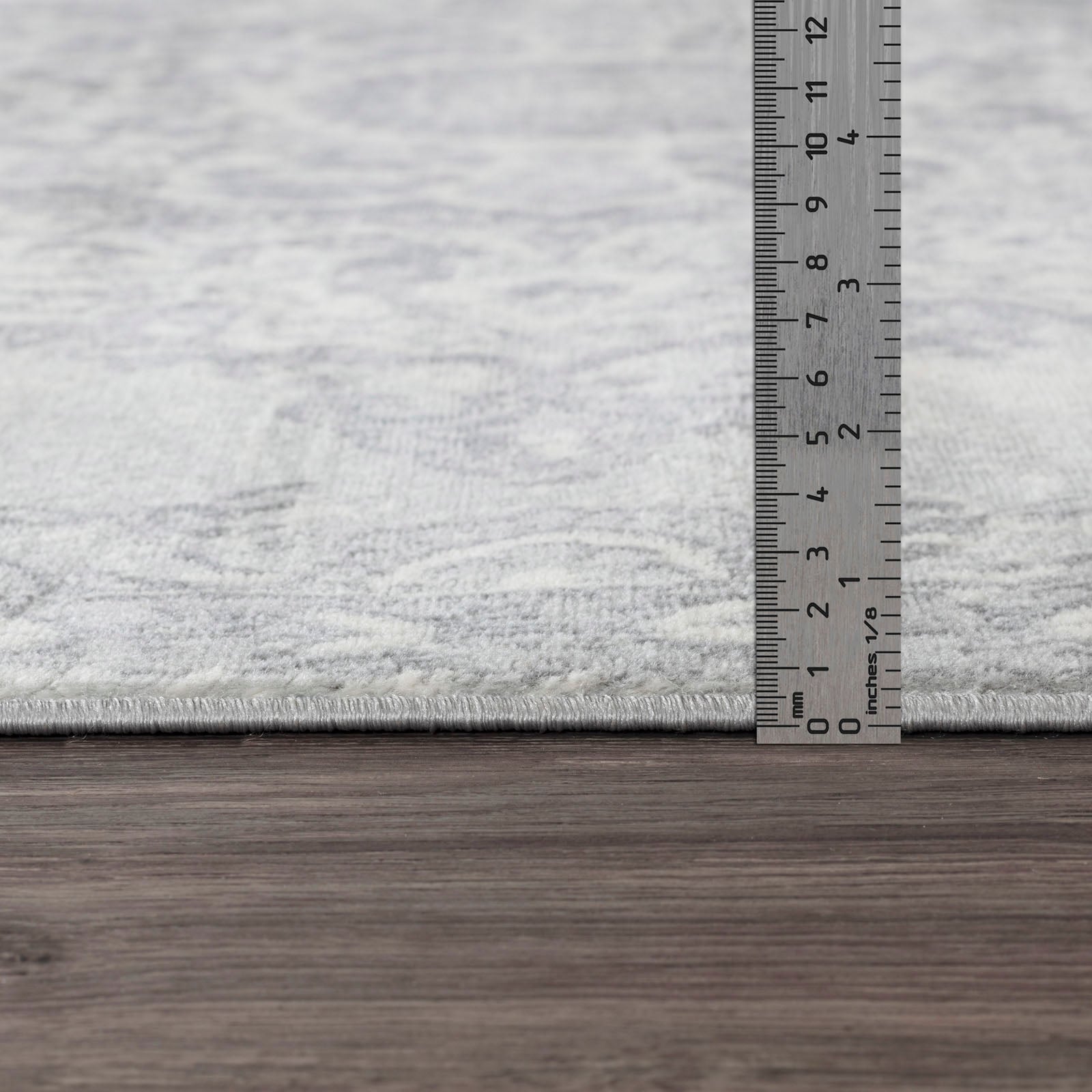 Livabliss Teppich »CORO«, rechteckig, 11 mm Höhe, Boho Kurzflor Orientteppich, Wohnzimmer, Schlafzimmer, Grau