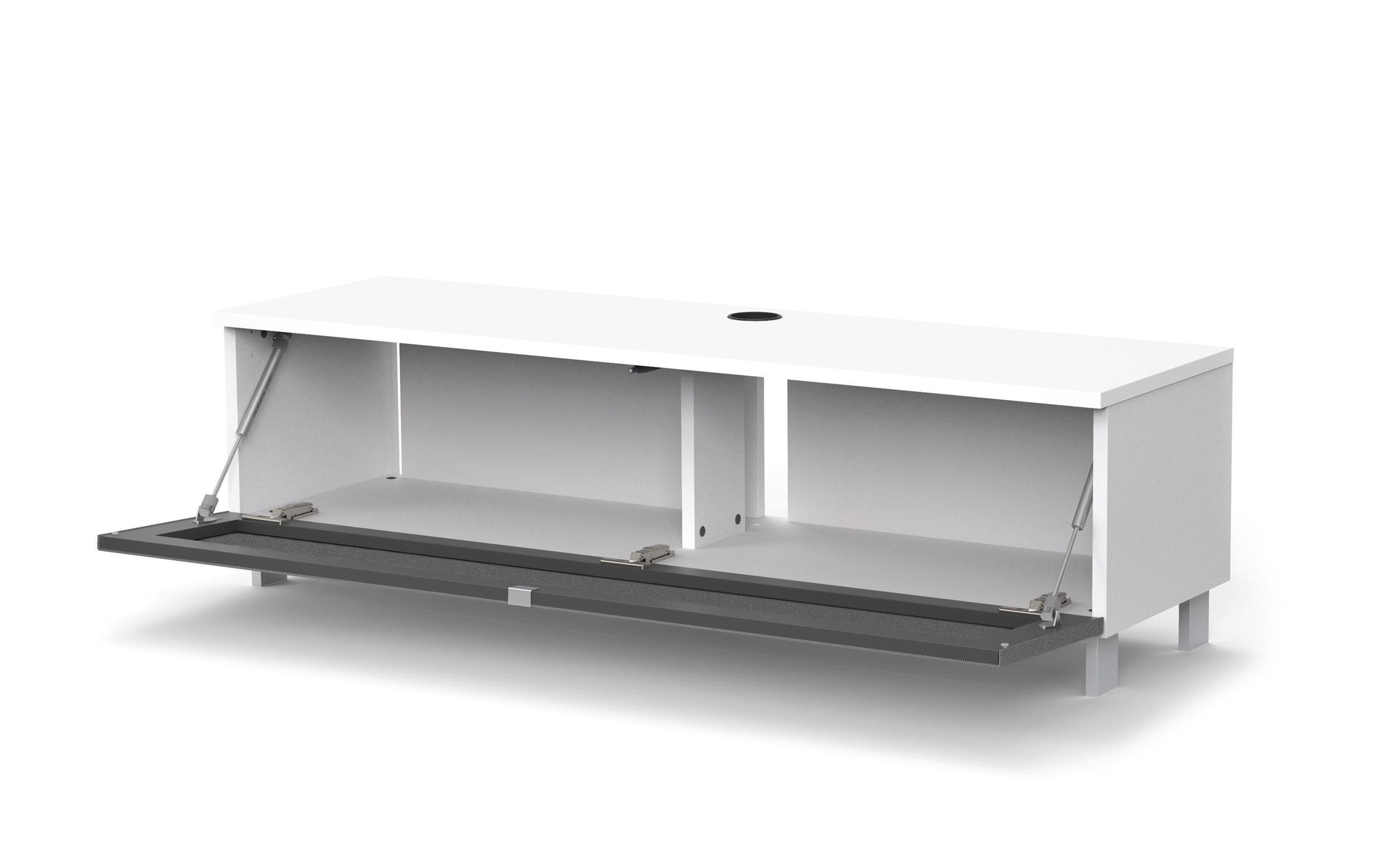 just-racks TV-Schrank »JRB1304 Weiss/Grau«
