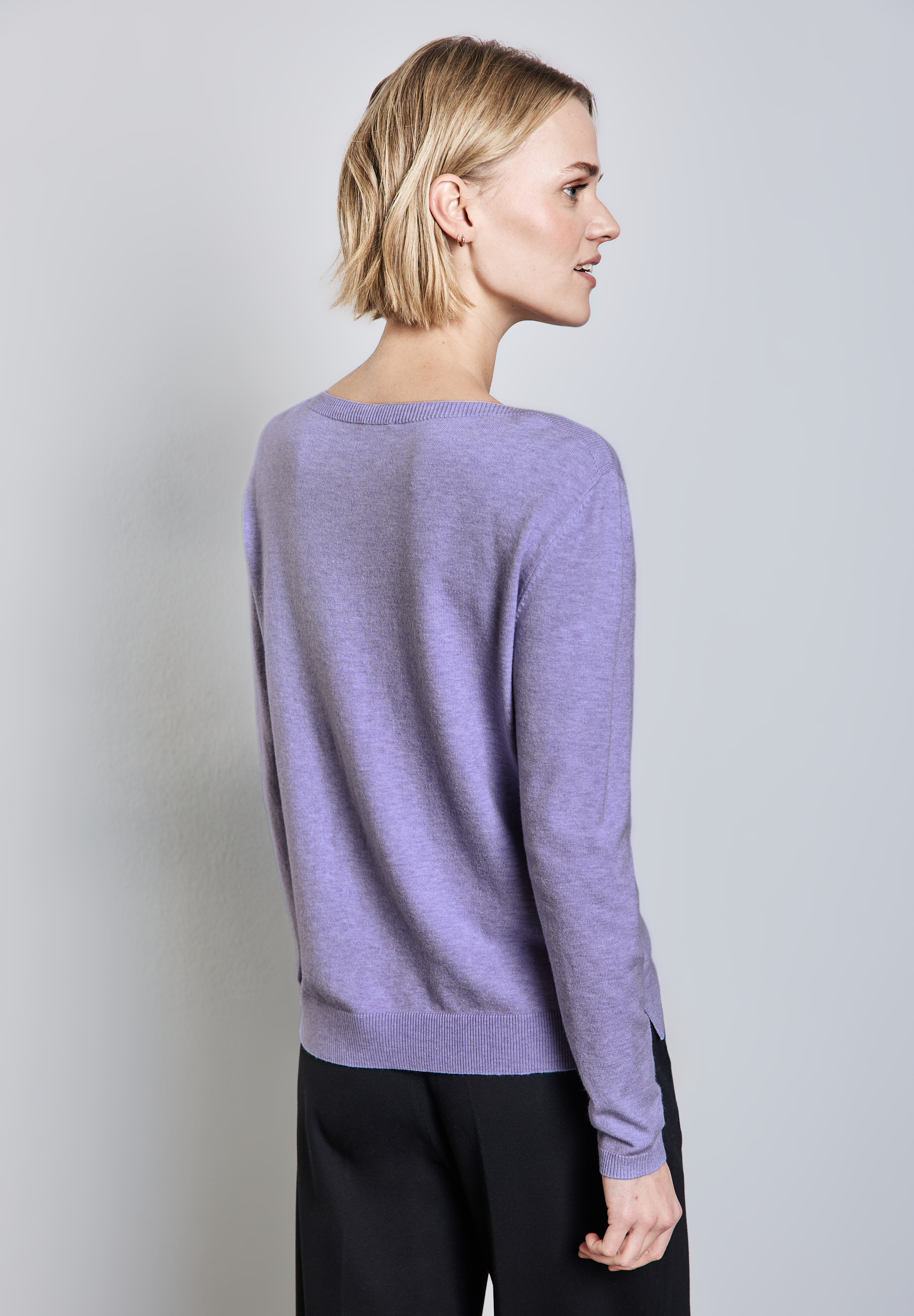 STREET ONE Strickpullover, mit Rippbündchen