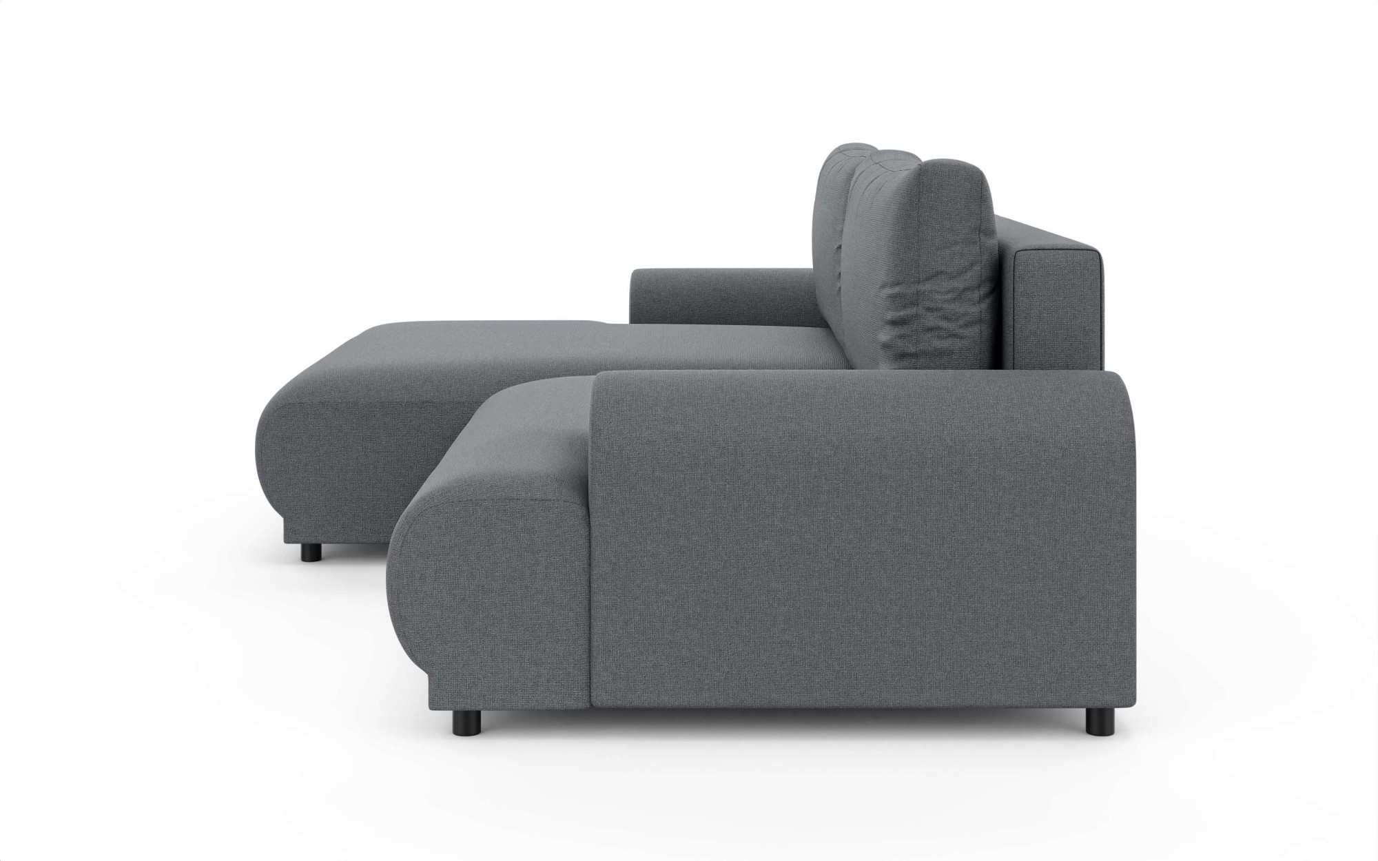 INOSIGN Ecksofa »Marsby, mit Bettfunktion und Bettkasten, Masse: B/H/T 242/65/145 cm«, L-Form mit Wellenunterfederung, Recamiere links oder rechts bestellbar