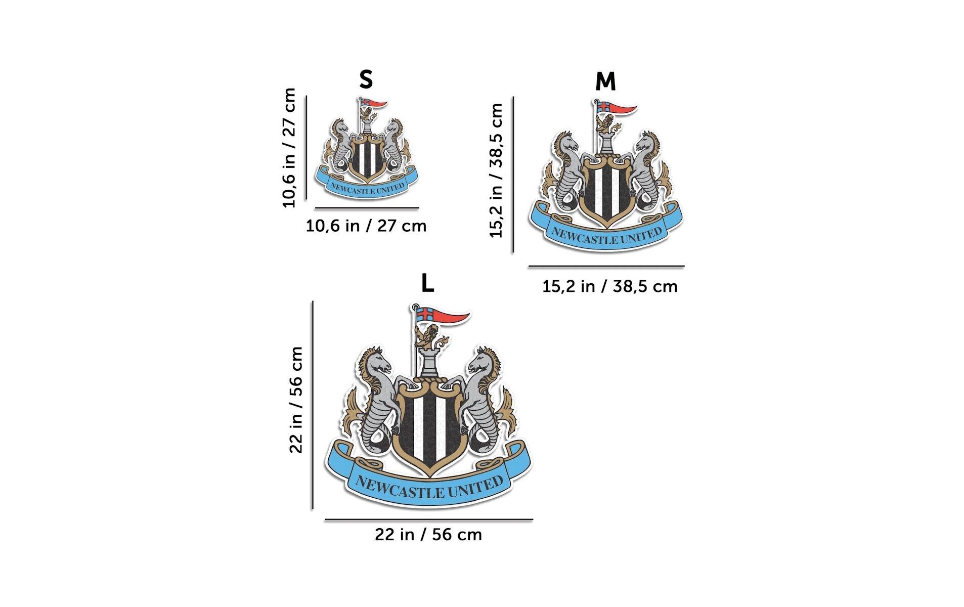 Puzzle »Iconic Newcastle United FC – Logo«, Holzart: Birke (Herkunftsland: China)
