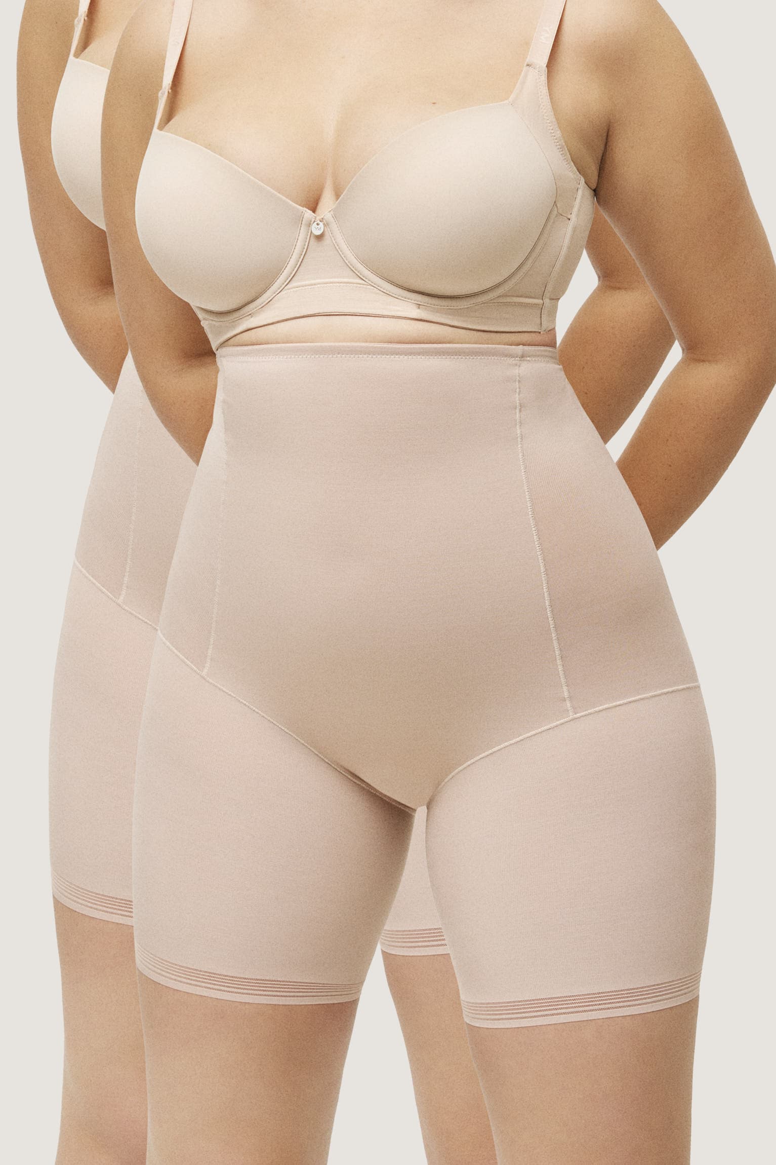 Ysabel Mora, Unisex, YSABEL MORA Shapinghose 2er Pack, hoch geschnitten, elastisch, mittlerer Form-Effekt, beige, XXL, Hohe Miederpants von Ysabel 
